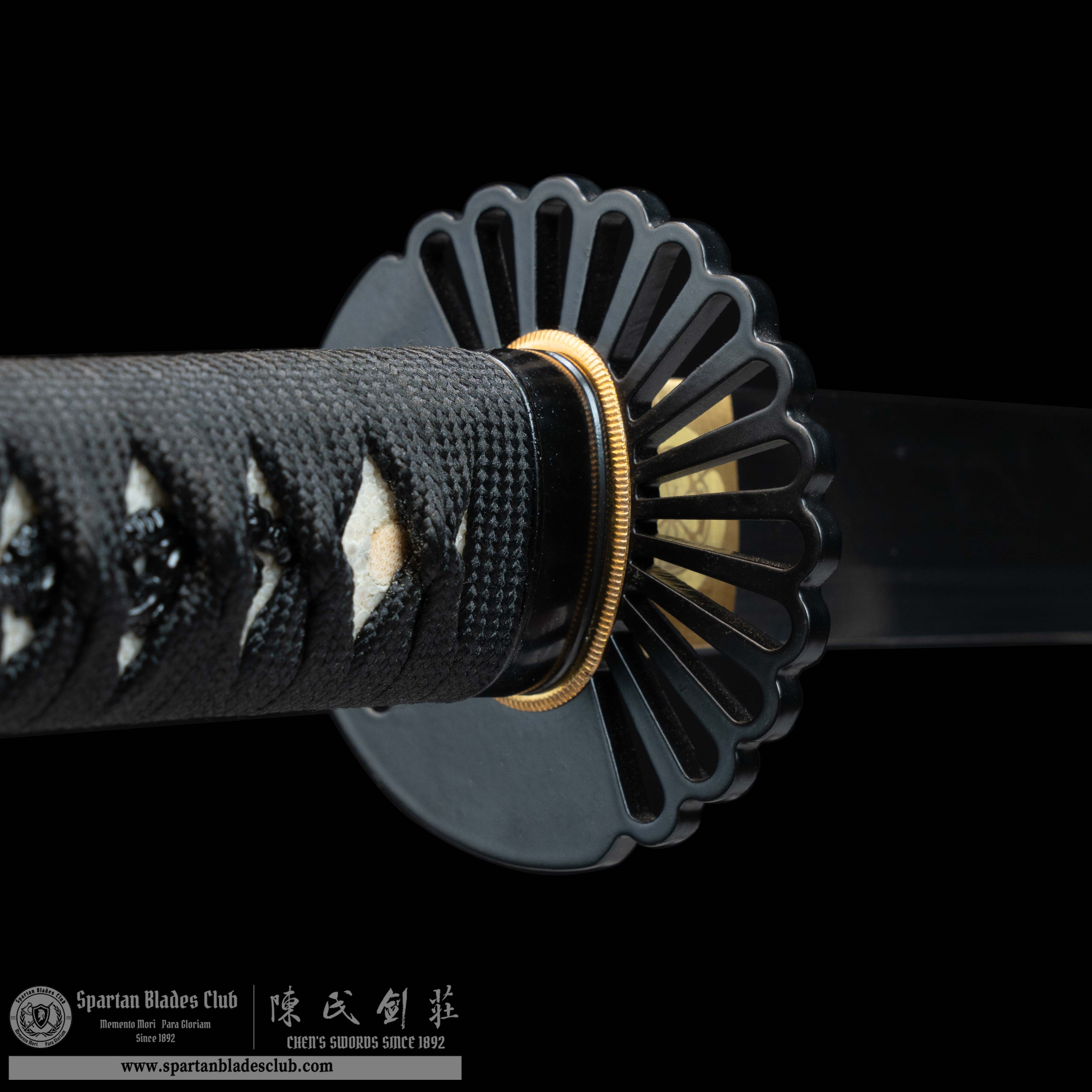 HY103|Scarlet Samurai|Katana|T10 Steel|Clay-tempered|Real Hamon|Red|Samurai|Full-tang|Spartan Blades Club|CHEN'S SWORDS 1892 - Spartan Blades Club - 陳氏劍莊1892