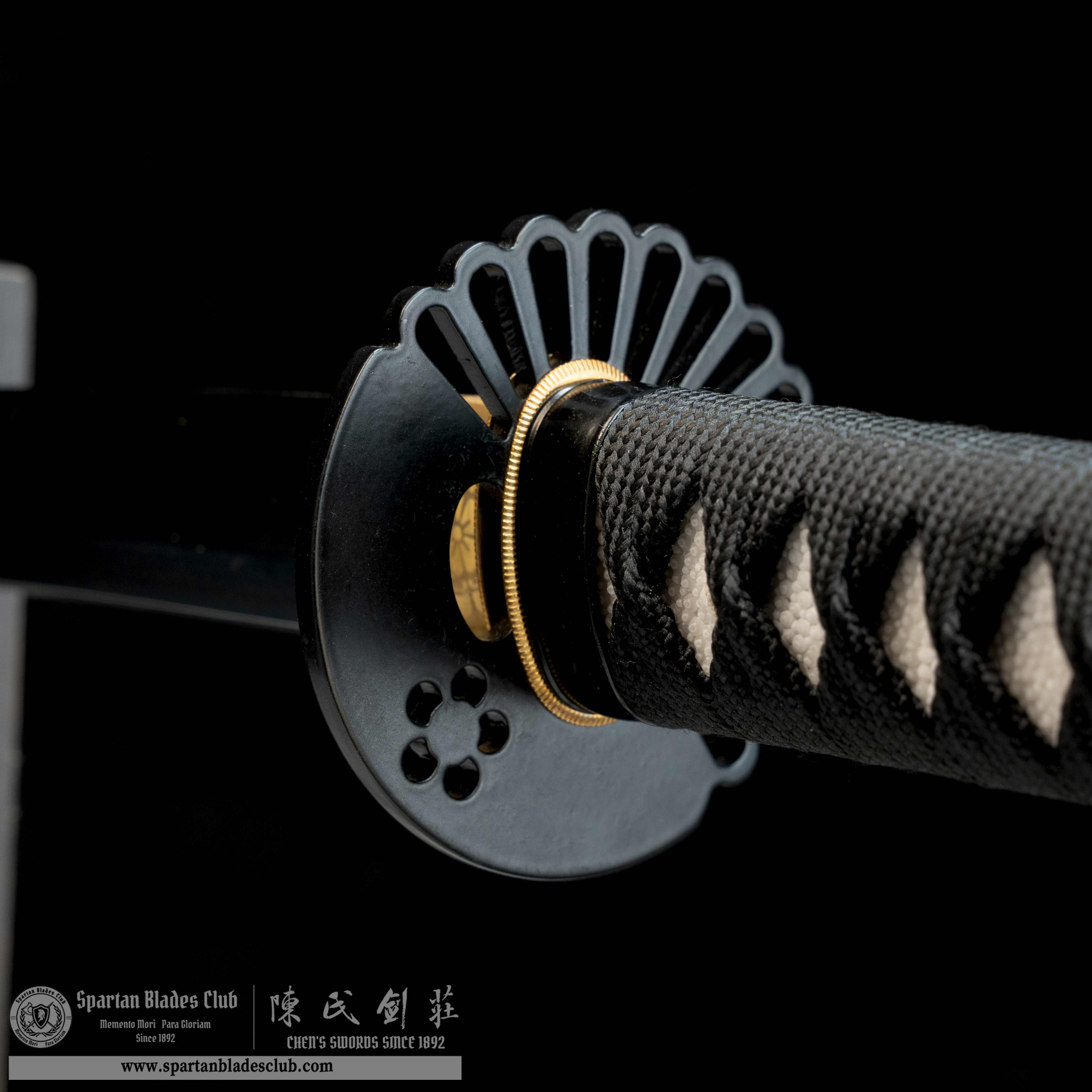 HY103|Scarlet Samurai|Katana|T10 Steel|Clay-tempered|Real Hamon|Red|Samurai|Full-tang|Spartan Blades Club|CHEN'S SWORDS 1892 - Spartan Blades Club - 陳氏劍莊1892