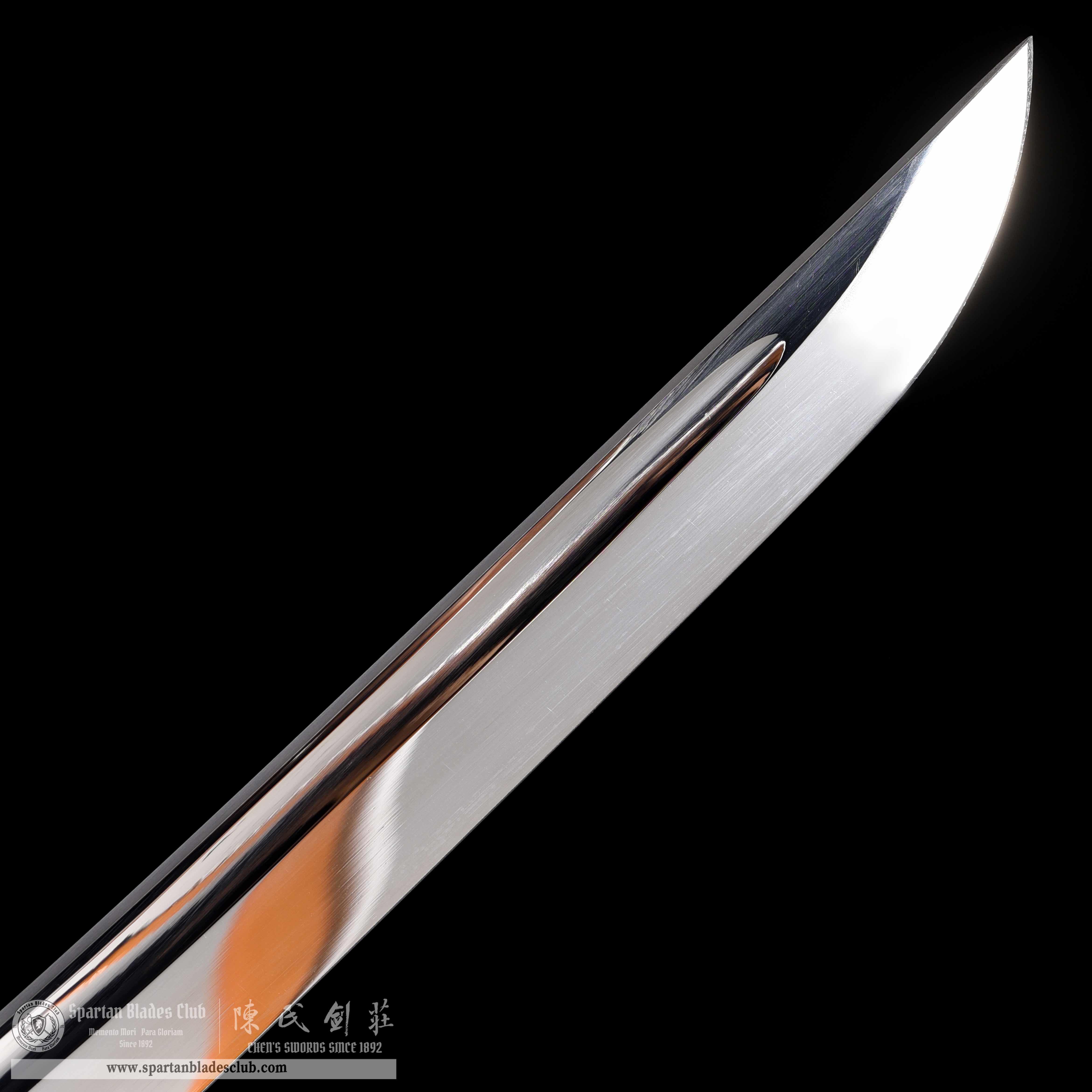 HY104 | Shiryu Katana | Katana | Spring Steel | Mirror Reflection | Purple&Black | Loong(Chinese Dragon) | Battle-Ready | Full-tang | Spartan Blades Club | CHEN'S SWORDS 1892 - Spartan Blades Club - 陳氏劍莊1892