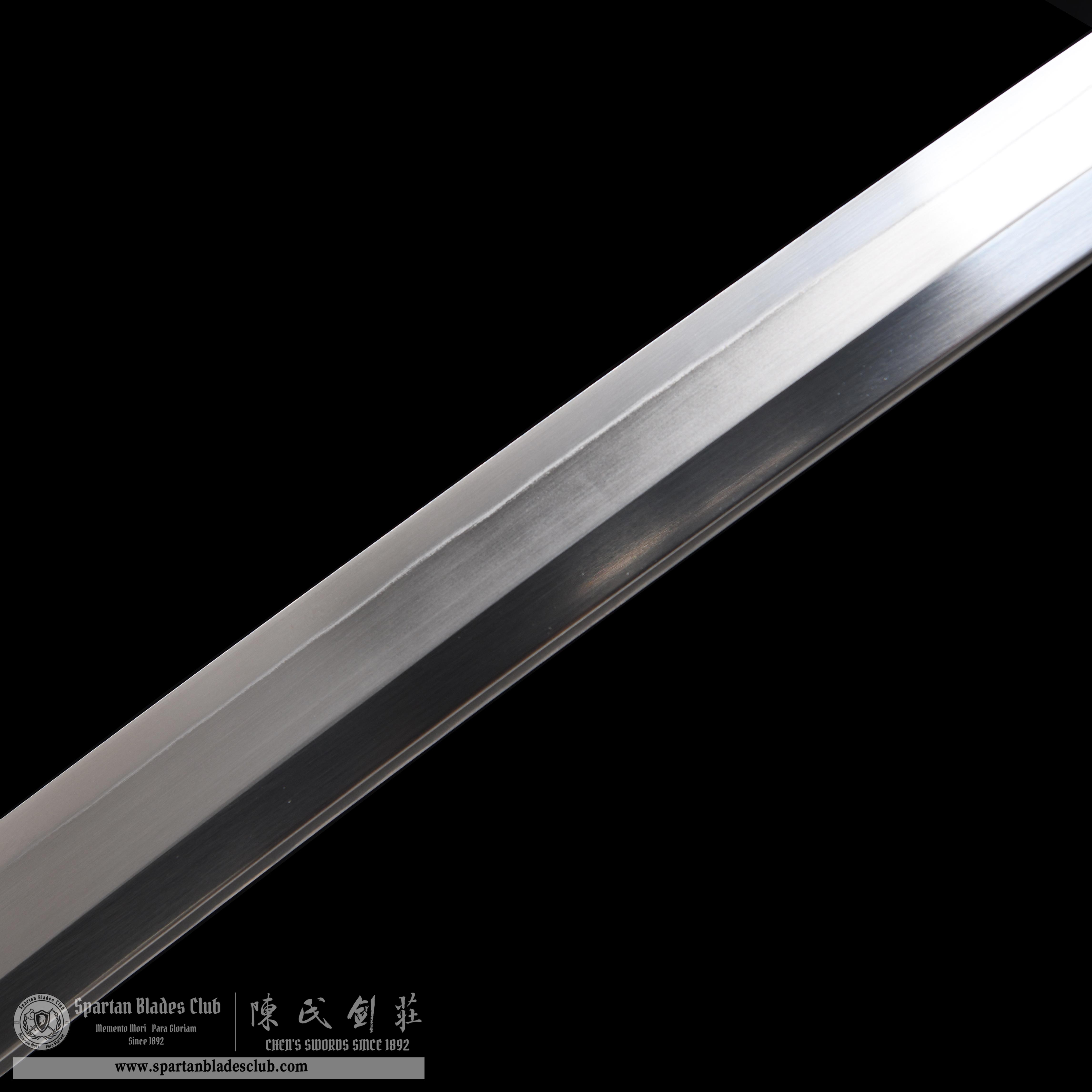 HY110 | Longguiwen Katana | T10 Steel | Clay-tempered | Brown&Natural wood color | Loong(Chinese Dragon) | Battle-Ready | Full-tang | Spartan Blades Club | CHEN'S SWORDS 1892 - Spartan Blades Club - 陳氏劍莊1892