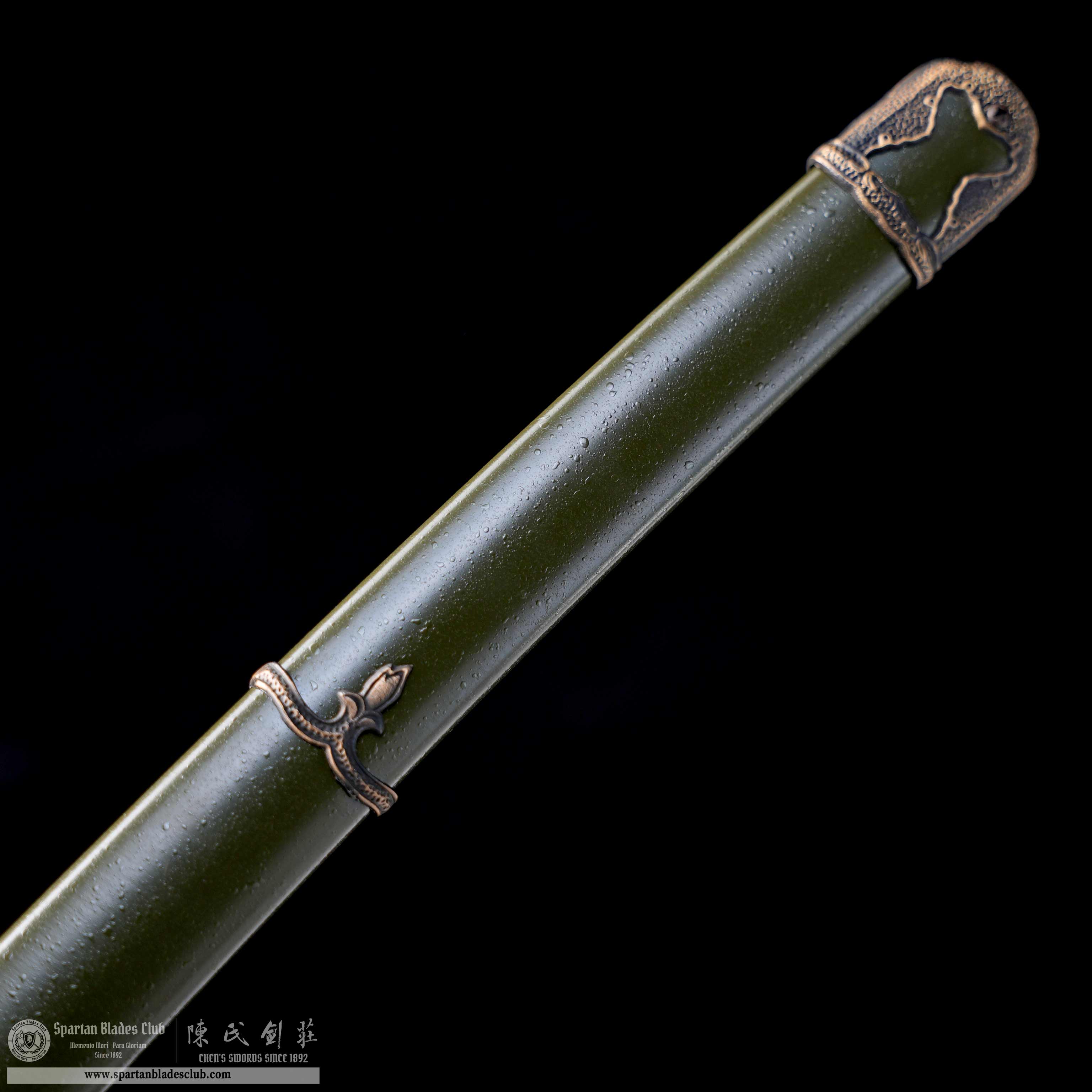 HY119 | Gunryoku Shin Gunto | Shin Gunto | T10 Steel | Clay-tempered | Real Hamon | Green | Battle-Ready | Full-tang | Spartan Blades Club | CHEN'S SWORDS 1892 - Spartan Blades Club - 陳氏劍莊1892