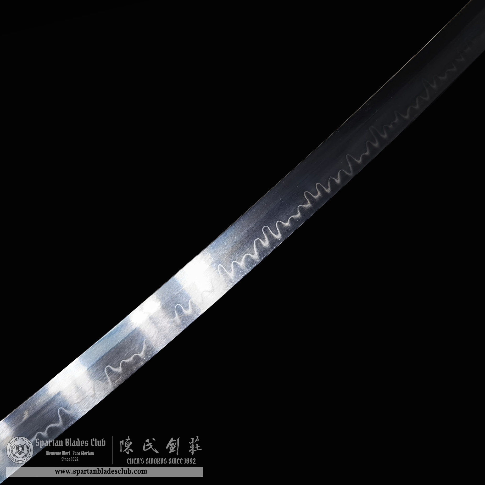 HY116 | Hattori Hanzo's Sword of Justice | KILL BILL | Katana | T10 Steel | Clay-tempered | Real Hamon | Black | Battle-Ready | Full-tang | Spartan Blades Club | CHEN'S SWORDS 1892 - Spartan Blades Club - 陳氏劍莊1892