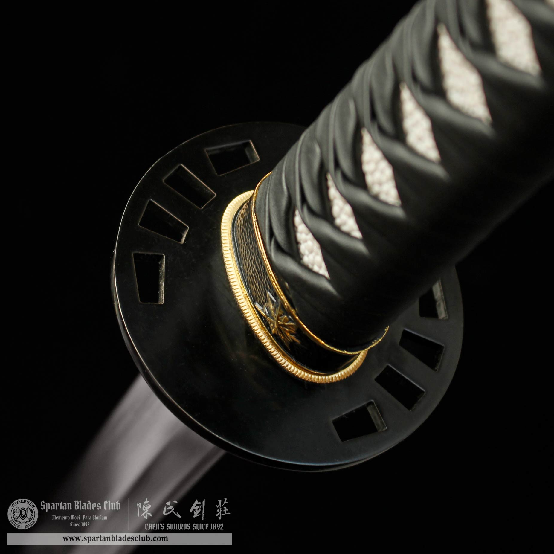 HY116 | Hattori Hanzo's Sword of Justice | KILL BILL | Katana | T10 Steel | Clay-tempered | Real Hamon | Black | Battle-Ready | Full-tang | Spartan Blades Club | CHEN'S SWORDS 1892 - Spartan Blades Club - 陳氏劍莊1892