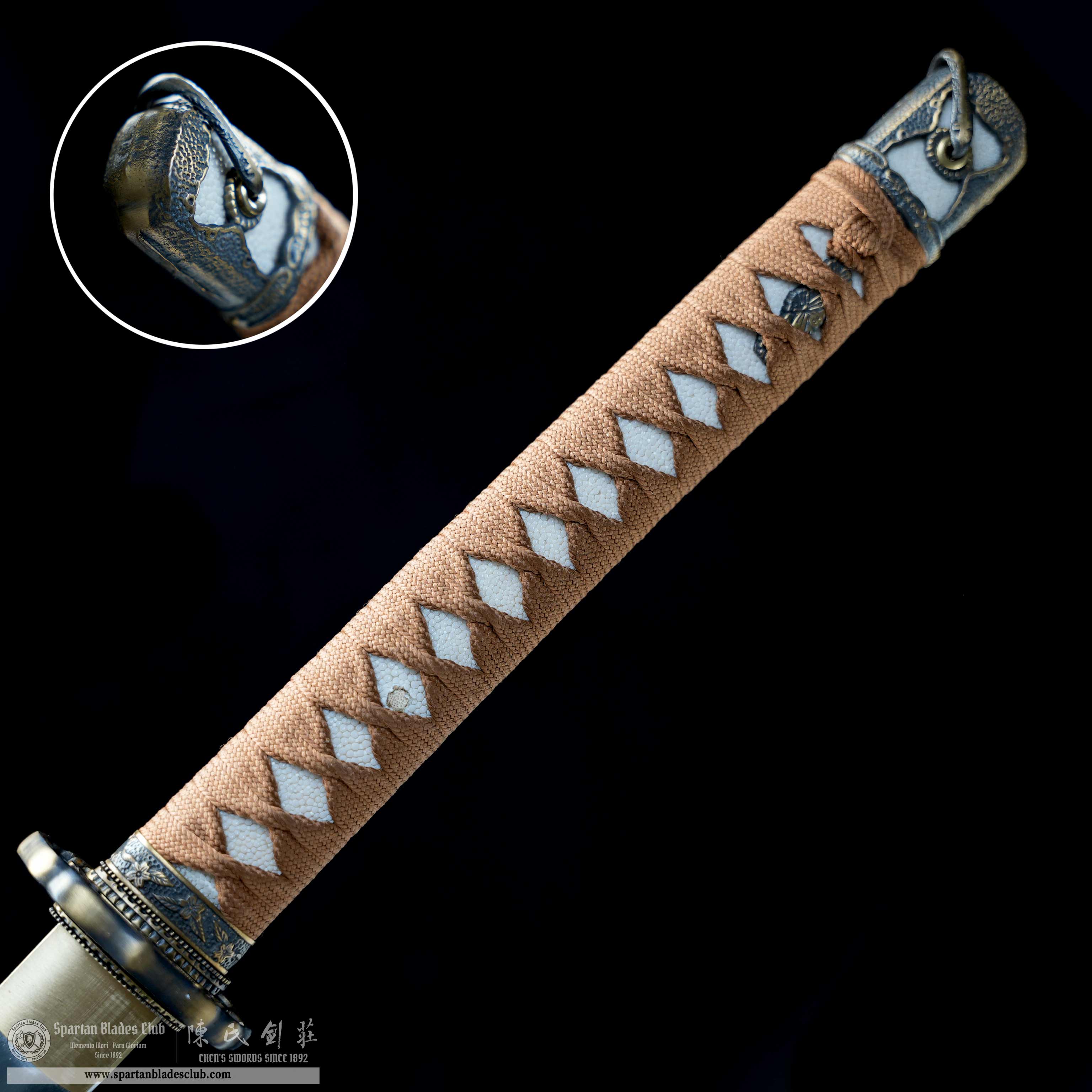 HY119 | Gunryoku Shin Gunto | Shin Gunto | T10 Steel | Clay-tempered | Real Hamon | Green | Battle-Ready | Full-tang | Spartan Blades Club | CHEN'S SWORDS 1892 - Spartan Blades Club - 陳氏劍莊1892