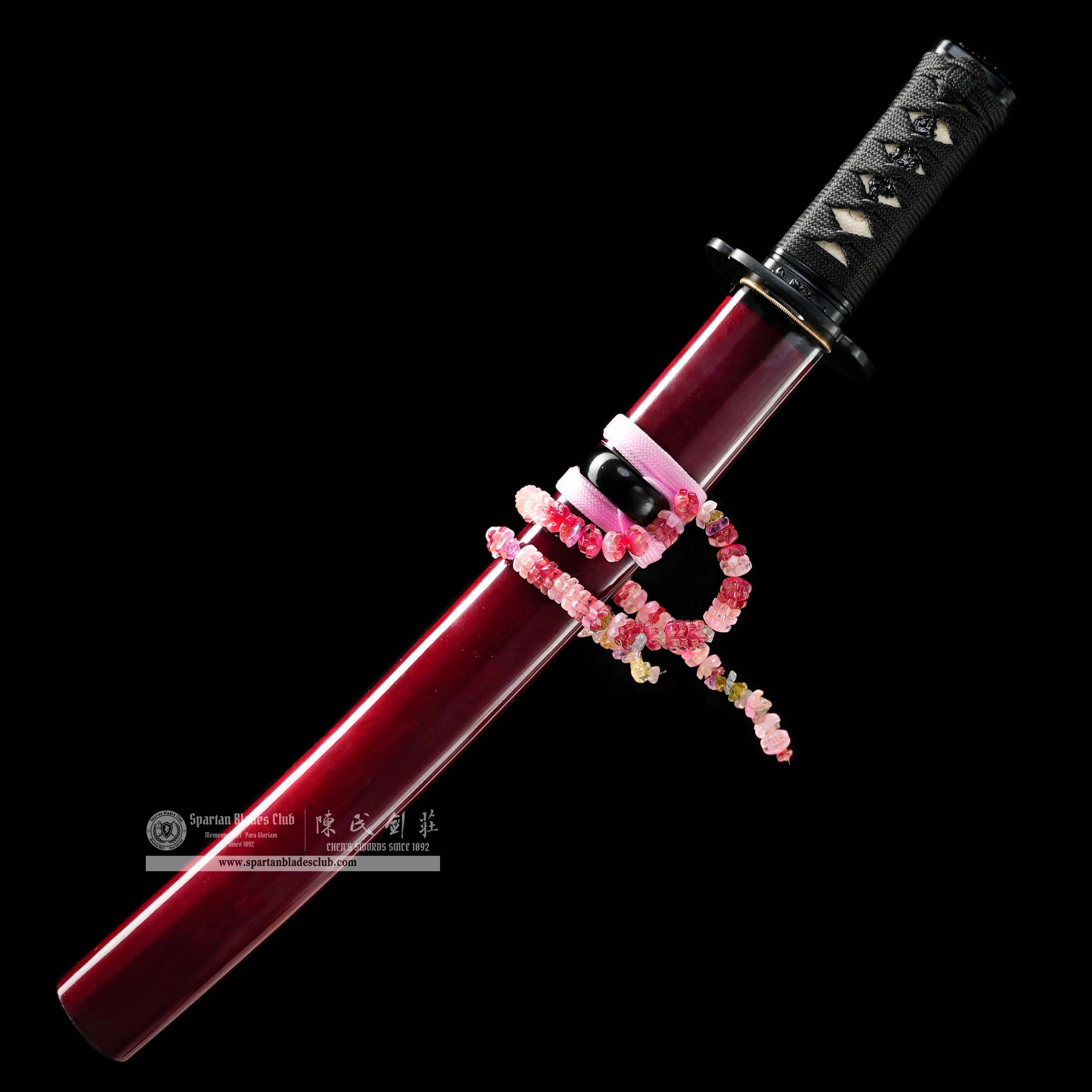 HY118 | Gogo's Tanto | KILL BILL | Tanto | T10 Steel | Clay-tempered | Real Hamon | Red | Battle-Ready | Full-tang | Spartan Blades Club | CHEN'S SWORDS 1892 - Spartan Blades Club - 陳氏劍莊1892