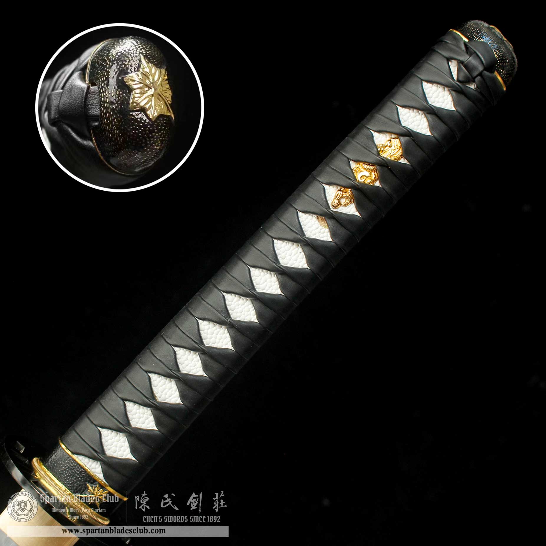 HY116 | Hattori Hanzo's Sword of Justice | KILL BILL | Katana | T10 Steel | Clay-tempered | Real Hamon | Black | Battle-Ready | Full-tang | Spartan Blades Club | CHEN'S SWORDS 1892 - Spartan Blades Club - 陳氏劍莊1892