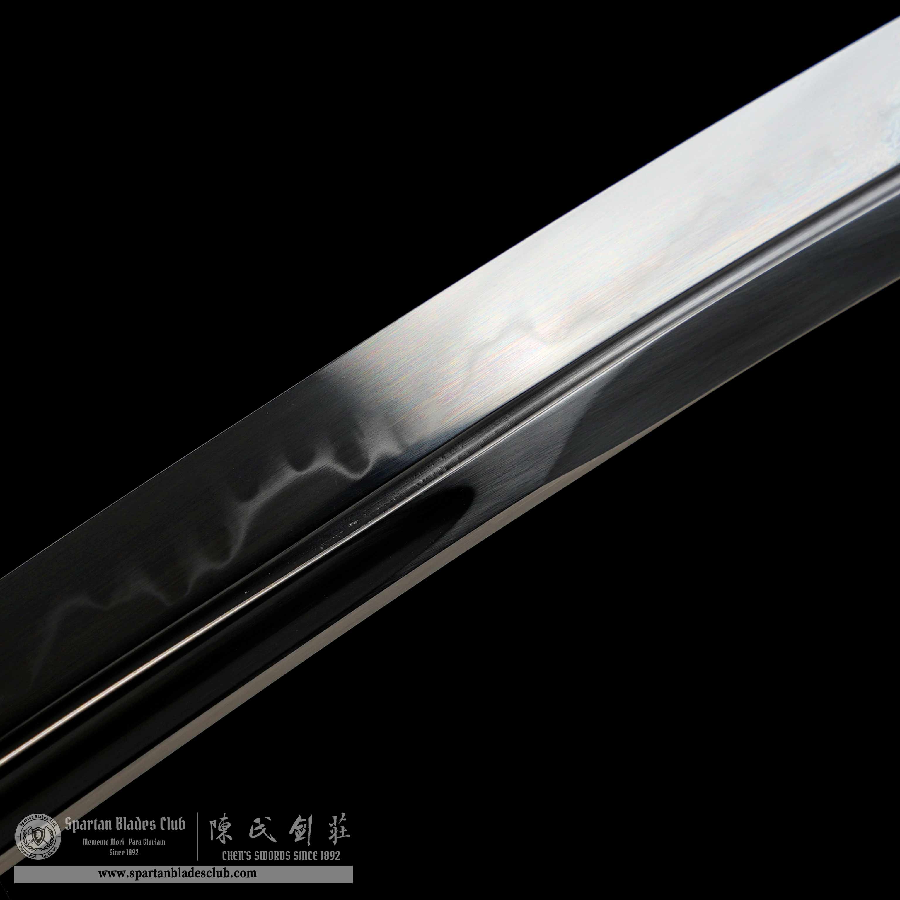 HY122 | Shuei Nagawaki | T10 Steel | Clay-tempered | Real Hamon | Red | Flower | Battle-Ready | Full-tang | Spartan Blades Club | CHEN'S SWORDS 1892 - Spartan Blades Club - 陳氏劍莊1892