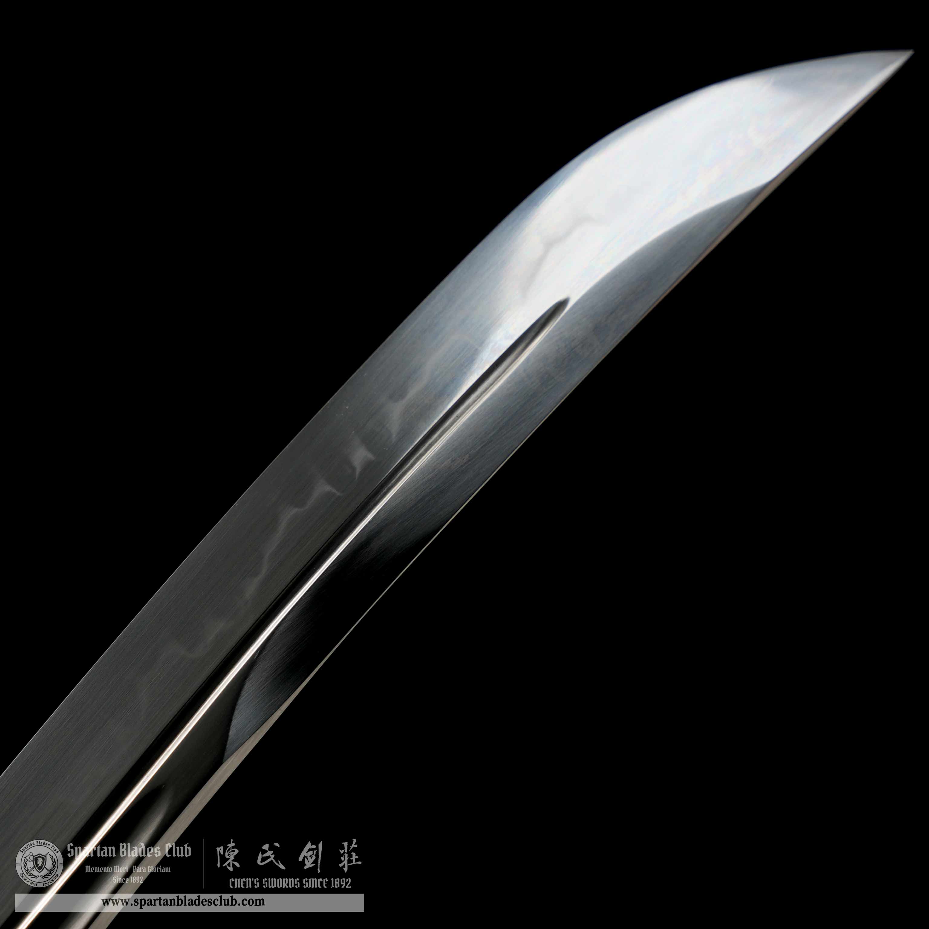 HY122 | Shuei Nagawaki | T10 Steel | Clay-tempered | Real Hamon | Red | Flower | Battle-Ready | Full-tang | Spartan Blades Club | CHEN'S SWORDS 1892 - Spartan Blades Club - 陳氏劍莊1892