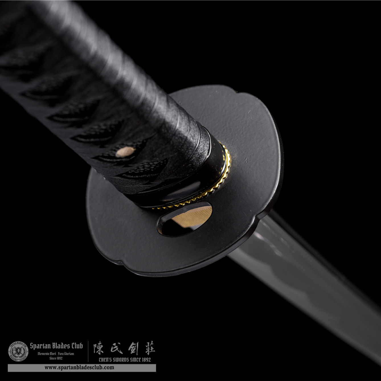 HW13 | Heifeng Bushi Blade | Wakizashi | Chinese Loong | Carbon Steel | Heat-colored Black | Black | Battle-Ready | Full-tang | Spartan Blades Club | CHEN'S SWORDS 1892 - Spartan Blades Club - 陳氏劍莊1892