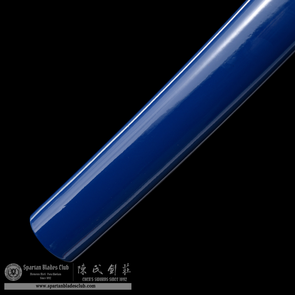 HW14 | Ginko Bushi Blade | Wakizashi | Tiger | Carbon Steel | Blue&Silvery | Tiger | Battle-Ready | Full-tang | Spartan Blades Club | CHEN'S SWORDS 1892 - Spartan Blades Club - 陳氏劍莊1892