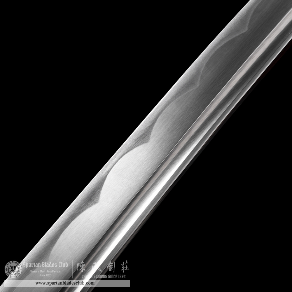 HW14 | Ginko Bushi Blade | Wakizashi | Tiger | Carbon Steel | Blue&Silvery | Tiger | Battle-Ready | Full-tang | Spartan Blades Club | CHEN'S SWORDS 1892 - Spartan Blades Club - 陳氏劍莊1892