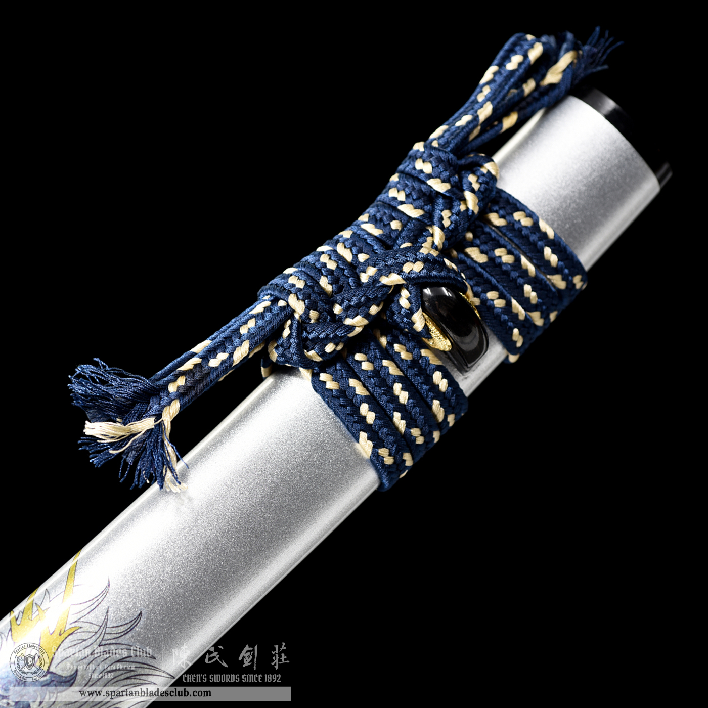 HW10 | Yin Loong Blade | Wakizashi | Chinese Loong | T10 Steel | Clay-tempered | Real Hamon | Silvery | Battle-Ready | Full-tang | Spartan Blades Club | CHEN'S SWORDS 1892 - Spartan Blades Club - 陳氏劍莊1892