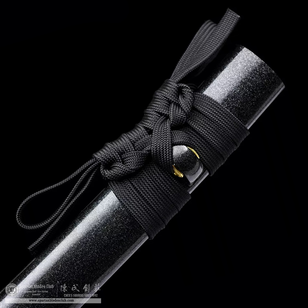 HW12 | Heijin Bushi Blade | Wakizashi | T10 steel | Clay-tempered | Hitatsura Hamon | Black&Golden | Battle-Ready | Full-tang | Spartan Blades Club | CHEN'S SWORDS 1892 - Spartan Blades Club - 陳氏劍莊1892