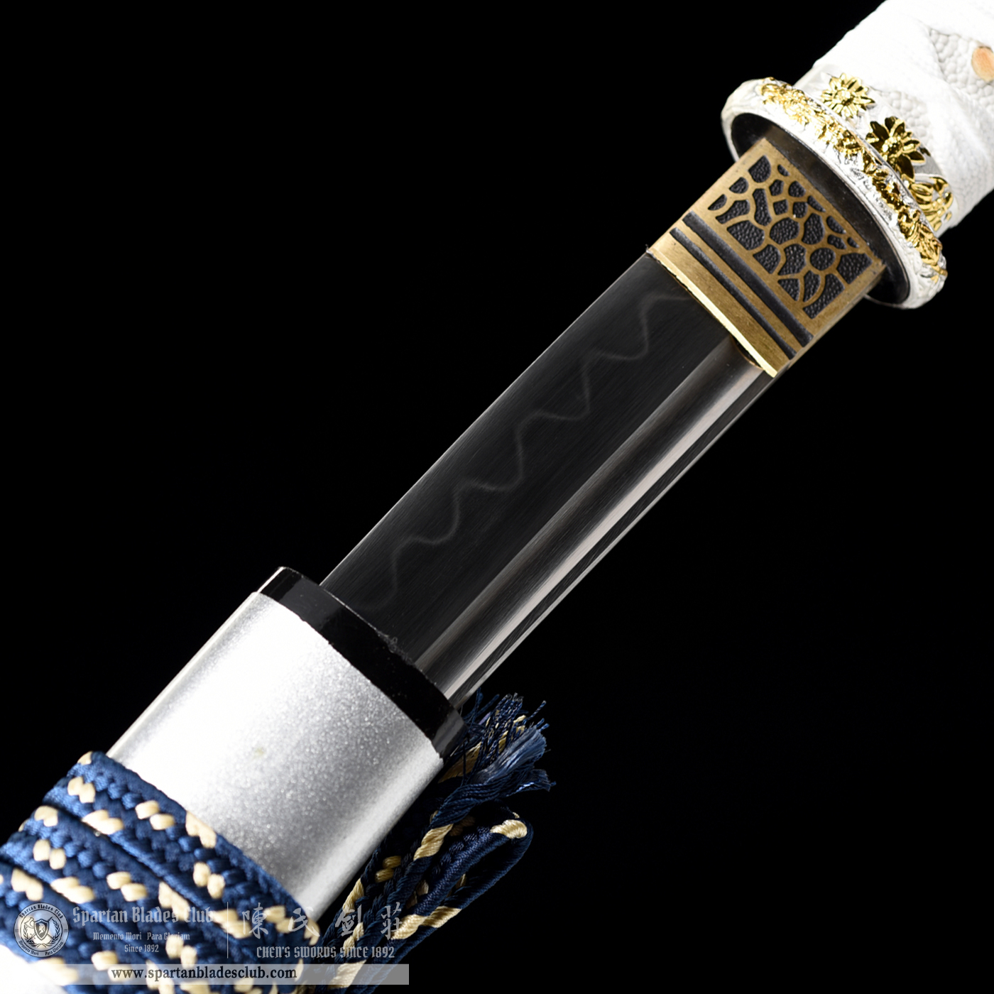 HW10 | Yin Loong Blade | Wakizashi | Chinese Loong | T10 Steel | Clay-tempered | Real Hamon | Silvery | Battle-Ready | Full-tang | Spartan Blades Club | CHEN'S SWORDS 1892 - Spartan Blades Club - 陳氏劍莊1892