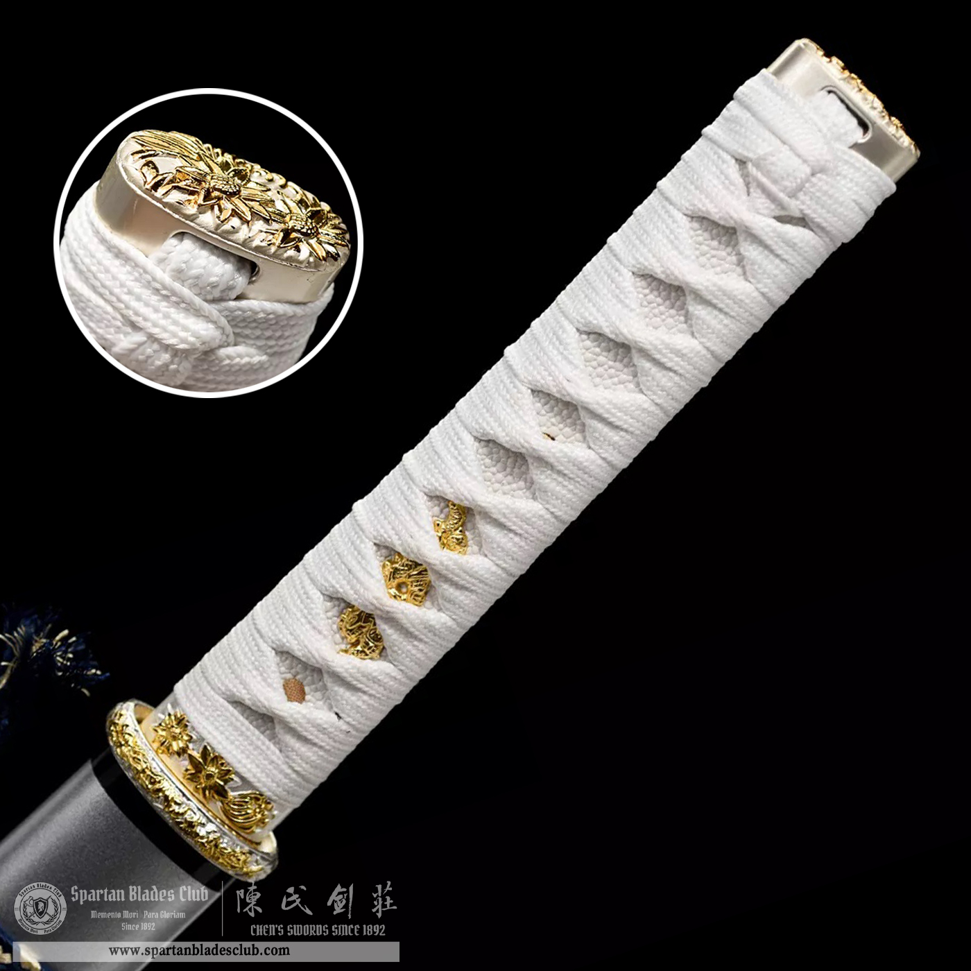 HW10 | Yin Loong Blade | Wakizashi | Chinese Loong | T10 Steel | Clay-tempered | Real Hamon | Silvery | Battle-Ready | Full-tang | Spartan Blades Club | CHEN'S SWORDS 1892 - Spartan Blades Club - 陳氏劍莊1892