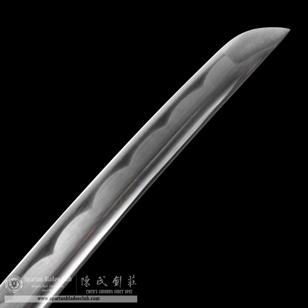 HW14 | Ginko Bushi Blade | Wakizashi | Tiger | Carbon Steel | Blue&Silvery | Tiger | Battle-Ready | Full-tang | Spartan Blades Club | CHEN'S SWORDS 1892 - Spartan Blades Club - 陳氏劍莊1892