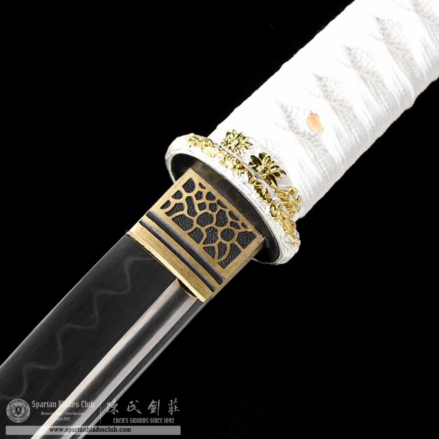 HW10 | Yin Loong Blade | Wakizashi | Chinese Loong | T10 Steel | Clay-tempered | Real Hamon | Silvery | Battle-Ready | Full-tang | Spartan Blades Club | CHEN'S SWORDS 1892 - Spartan Blades Club - 陳氏劍莊1892