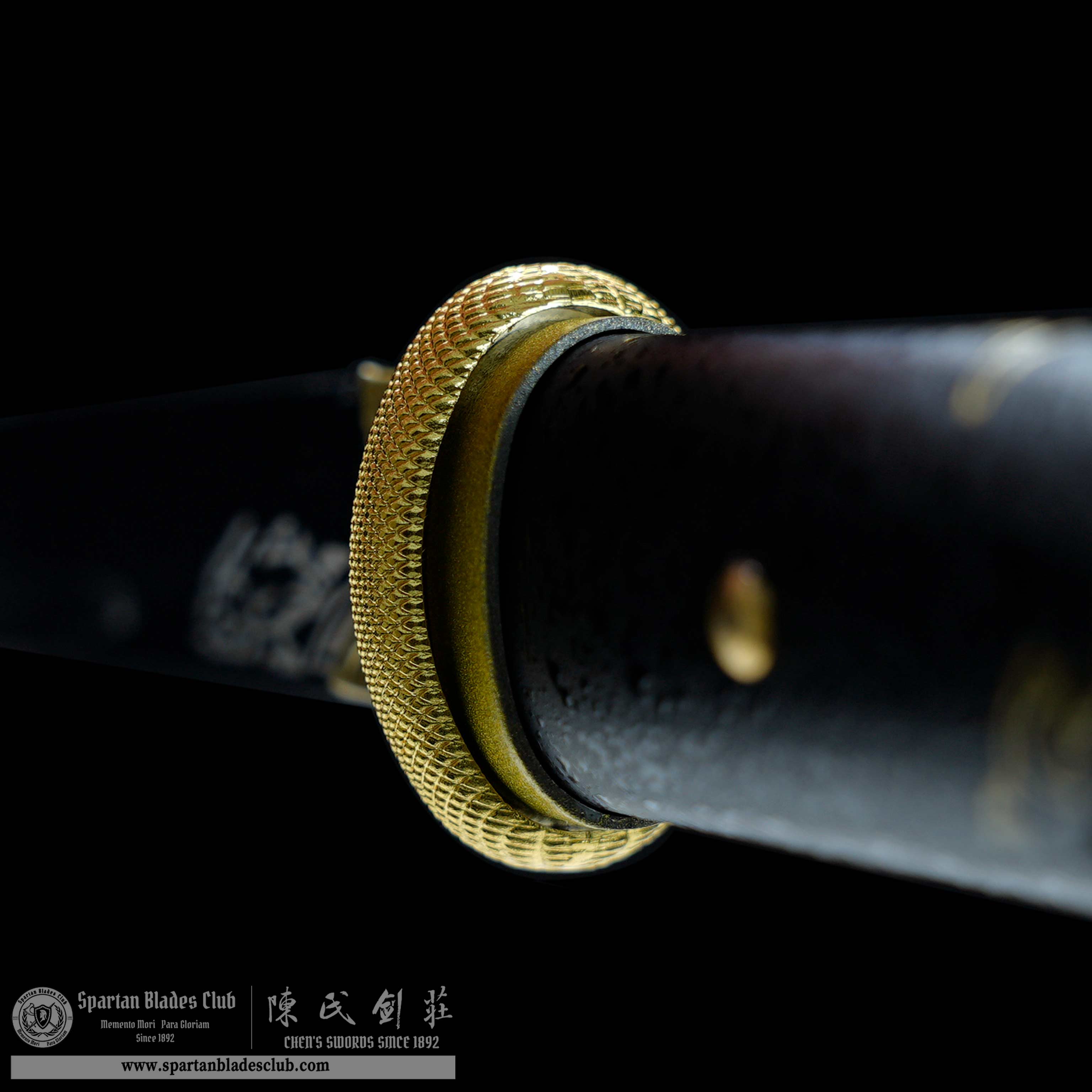 HY129 | Atsu | An'ya Ryuukin | Hatsuyo Ryuukin | Katana | Ghost of Yōtei | T10 Steel | Clay-tempered | with Real Hamon | Black&Golden&White | Battle-Ready | Full-tang | Spartan Blades Club | CHEN'S SWORDS 1892 - Spartan Blades Club - 陳氏劍莊1892