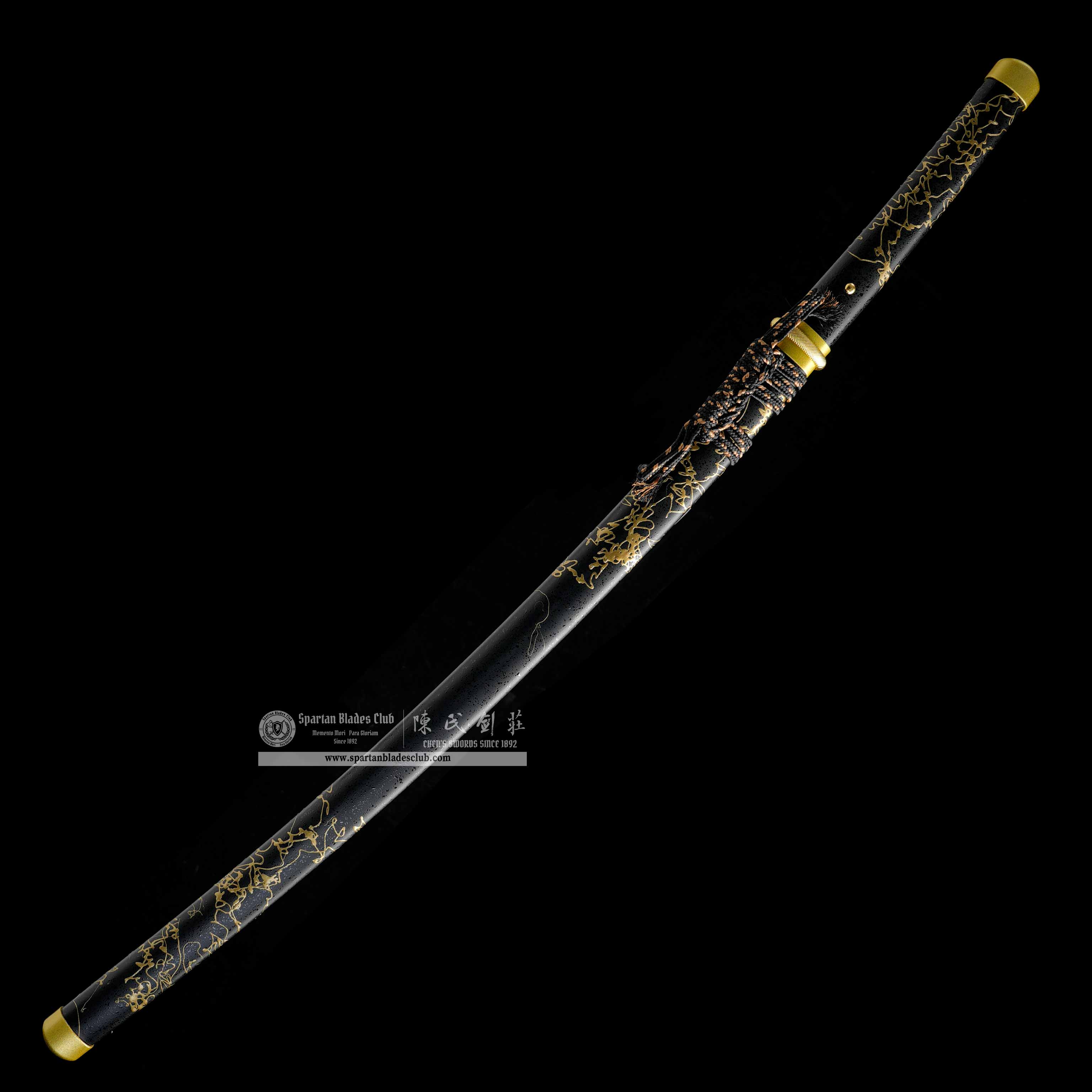 HY129 | Atsu | An'ya Ryuukin | Hatsuyo Ryuukin | Katana | Ghost of Yōtei | T10 Steel | Clay-tempered | with Real Hamon | Black&Golden&White | Battle-Ready | Full-tang | Spartan Blades Club | CHEN'S SWORDS 1892 - Spartan Blades Club - 陳氏劍莊1892