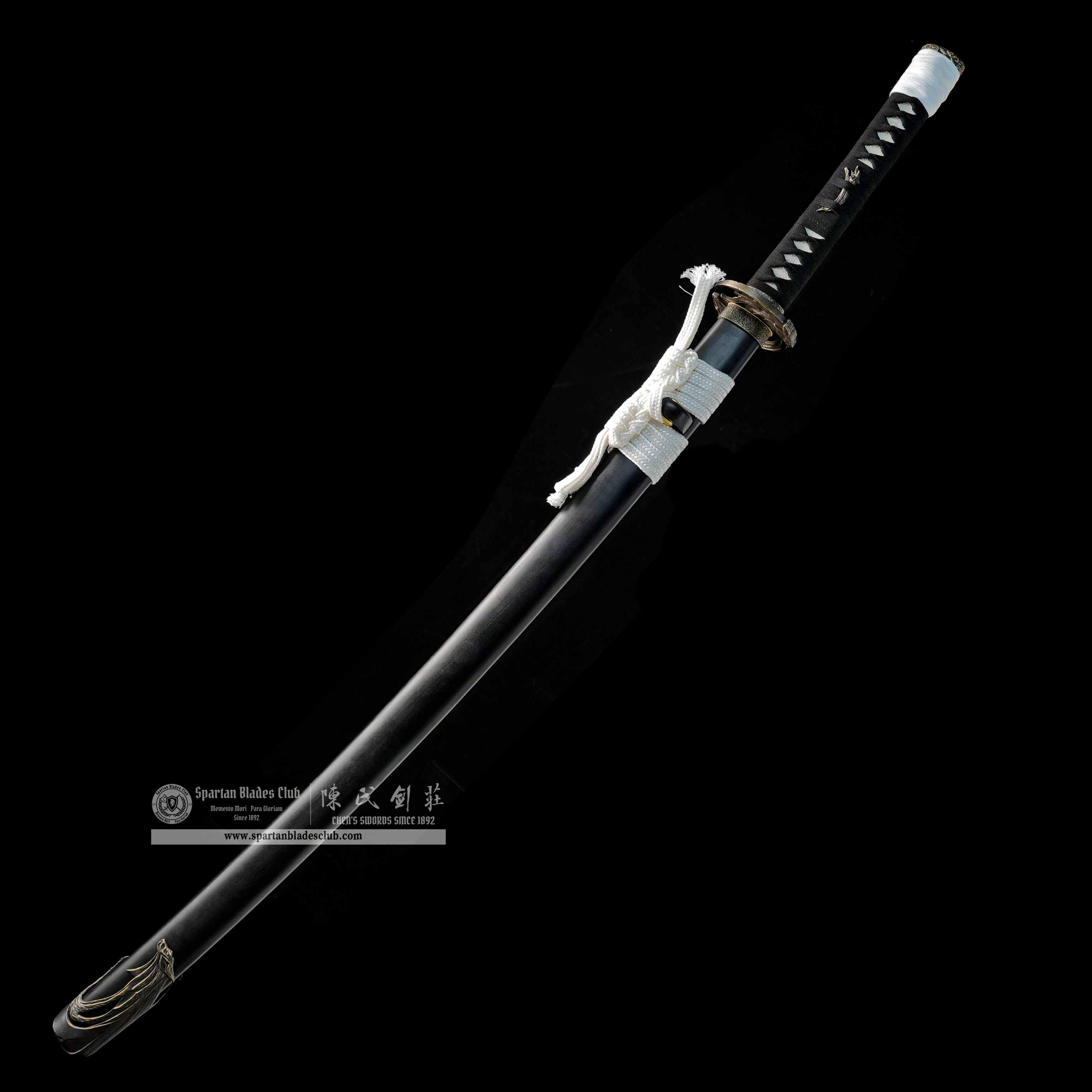 Atsu's Wolf Blade - Ghost of Yotei | Damascus Steel Clay-tempered | Real Hamon | Battle Ready | Full Tang | Spartan Blades Club CHEN'S SWORDS 1892 - Spartan Blades Club - 陳氏劍莊1892