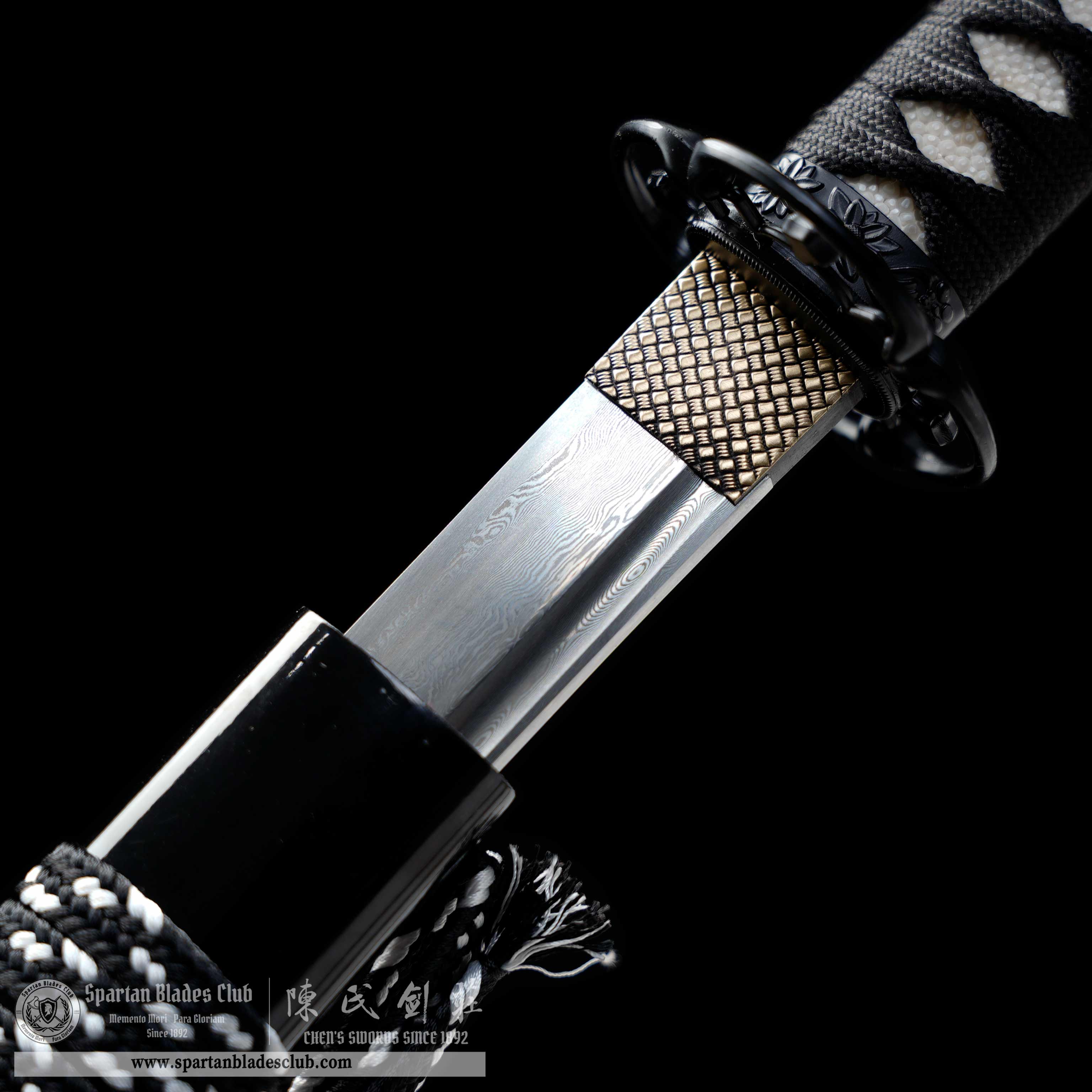 HY126 | Hōhōmaru samurai | Wakizashi |  Damascus steel | Black | paddy | Battle-Ready | Full-tang | Spartan Blades Club | CHEN'S SWORDS 1892 - Spartan Blades Club - 陳氏劍莊1892