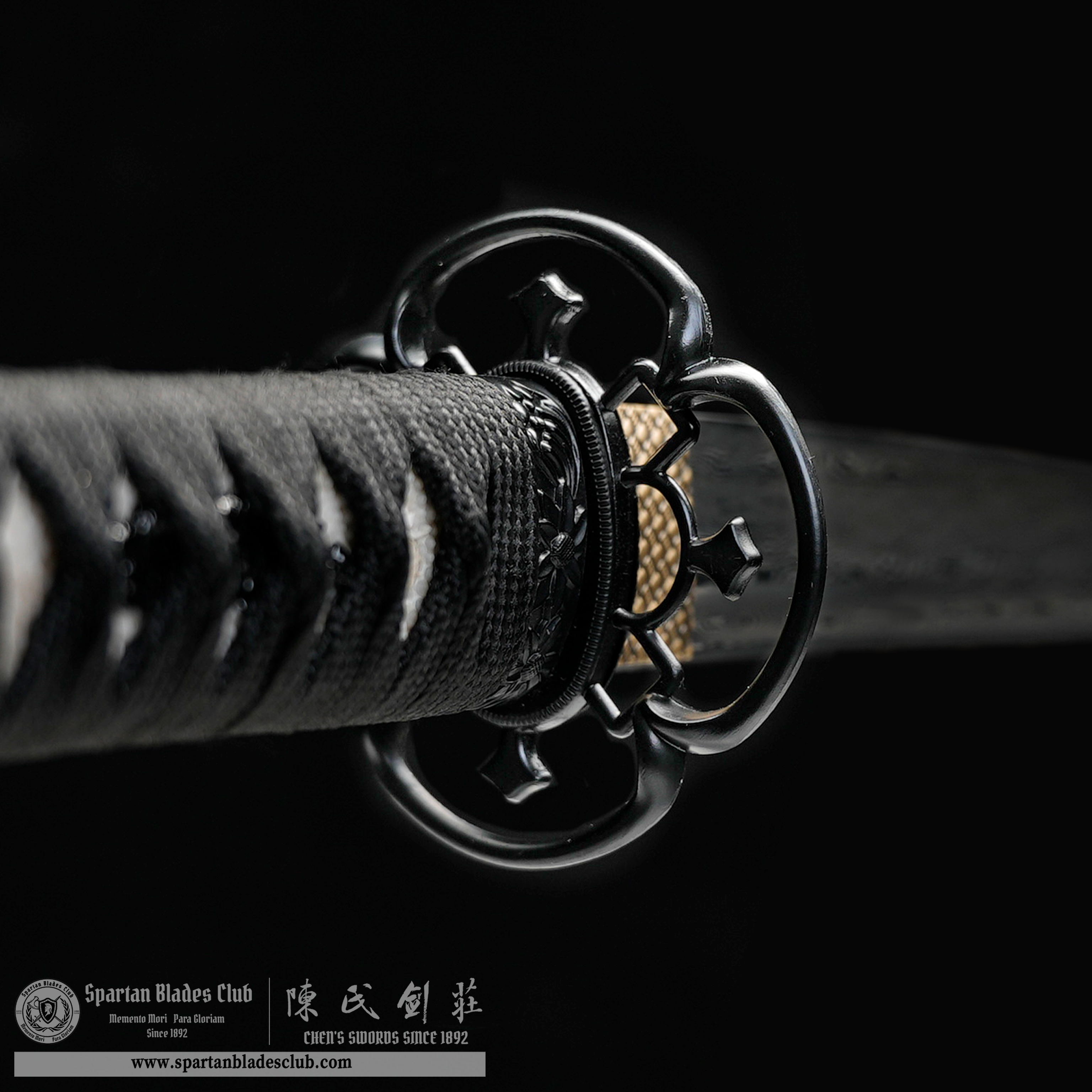 HY126 | Hōhōmaru samurai | Wakizashi |  Damascus steel | Black | paddy | Battle-Ready | Full-tang | Spartan Blades Club | CHEN'S SWORDS 1892 - Spartan Blades Club - 陳氏劍莊1892