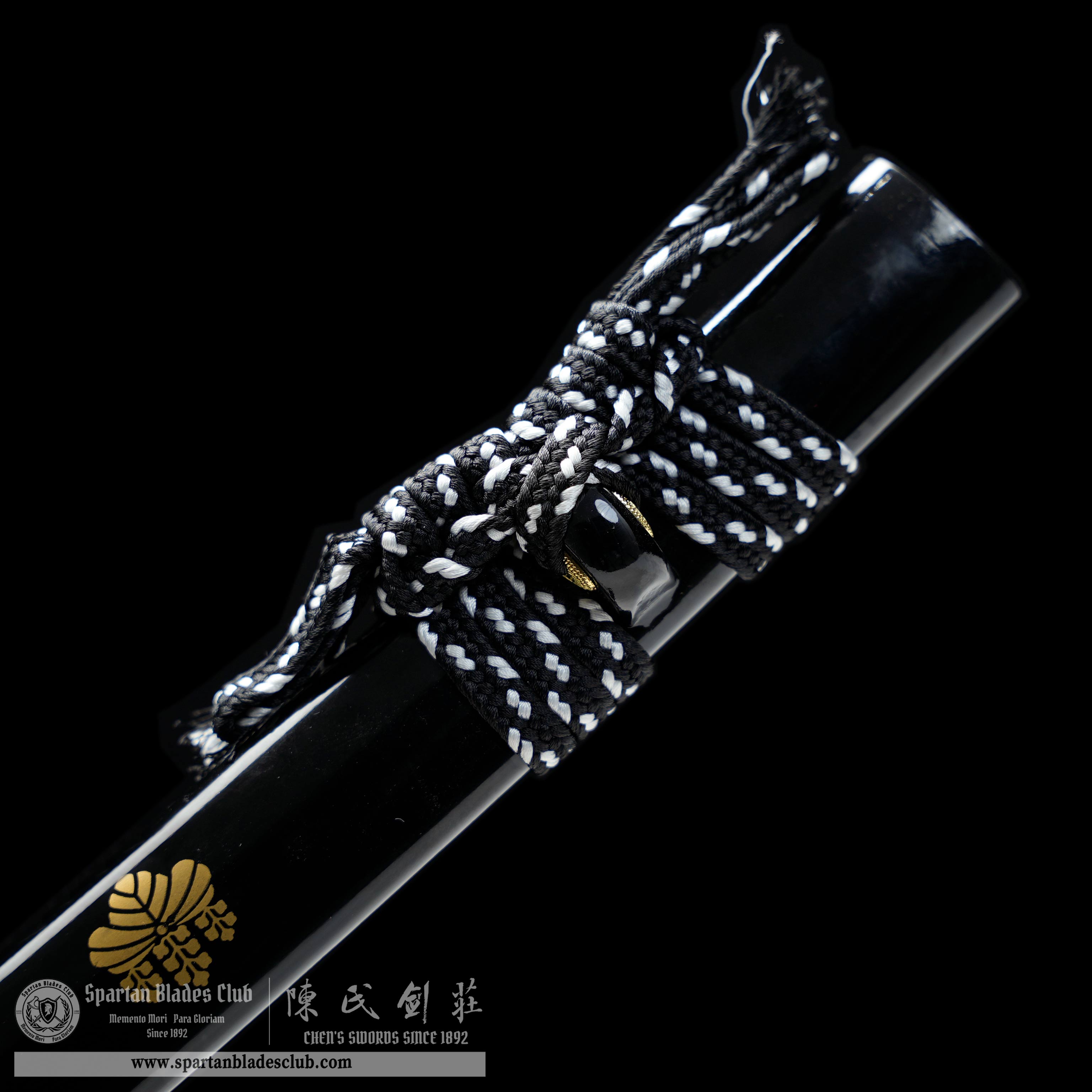HY126 | Hōhōmaru samurai | Wakizashi |  Damascus steel | Black | paddy | Battle-Ready | Full-tang | Spartan Blades Club | CHEN'S SWORDS 1892 - Spartan Blades Club - 陳氏劍莊1892