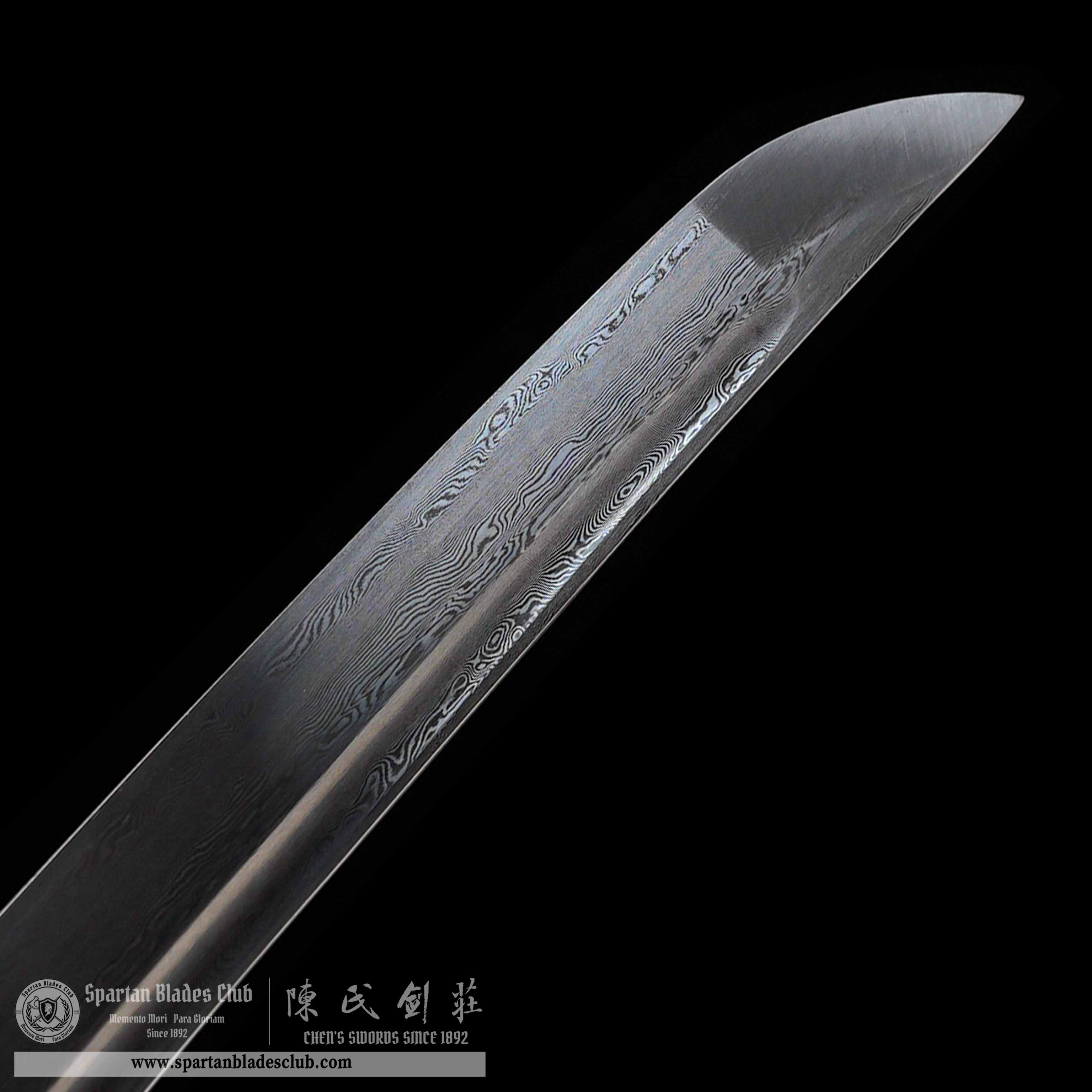 HY126 | Hōhōmaru samurai | Wakizashi |  Damascus steel | Black | paddy | Battle-Ready | Full-tang | Spartan Blades Club | CHEN'S SWORDS 1892 - Spartan Blades Club - 陳氏劍莊1892