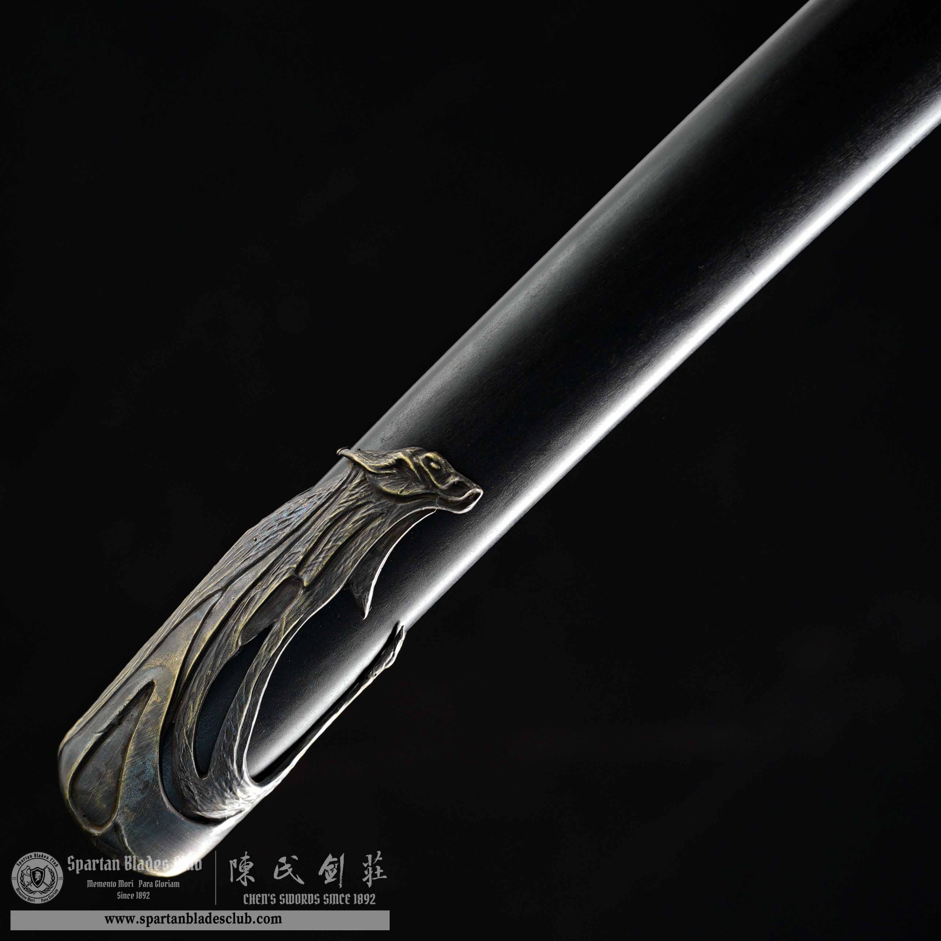 Atsu's Wolf Blade - Ghost of Yotei | Damascus Steel Clay-tempered | Real Hamon | Battle Ready | Full Tang | Spartan Blades Club CHEN'S SWORDS 1892 - Spartan Blades Club - 陳氏劍莊1892