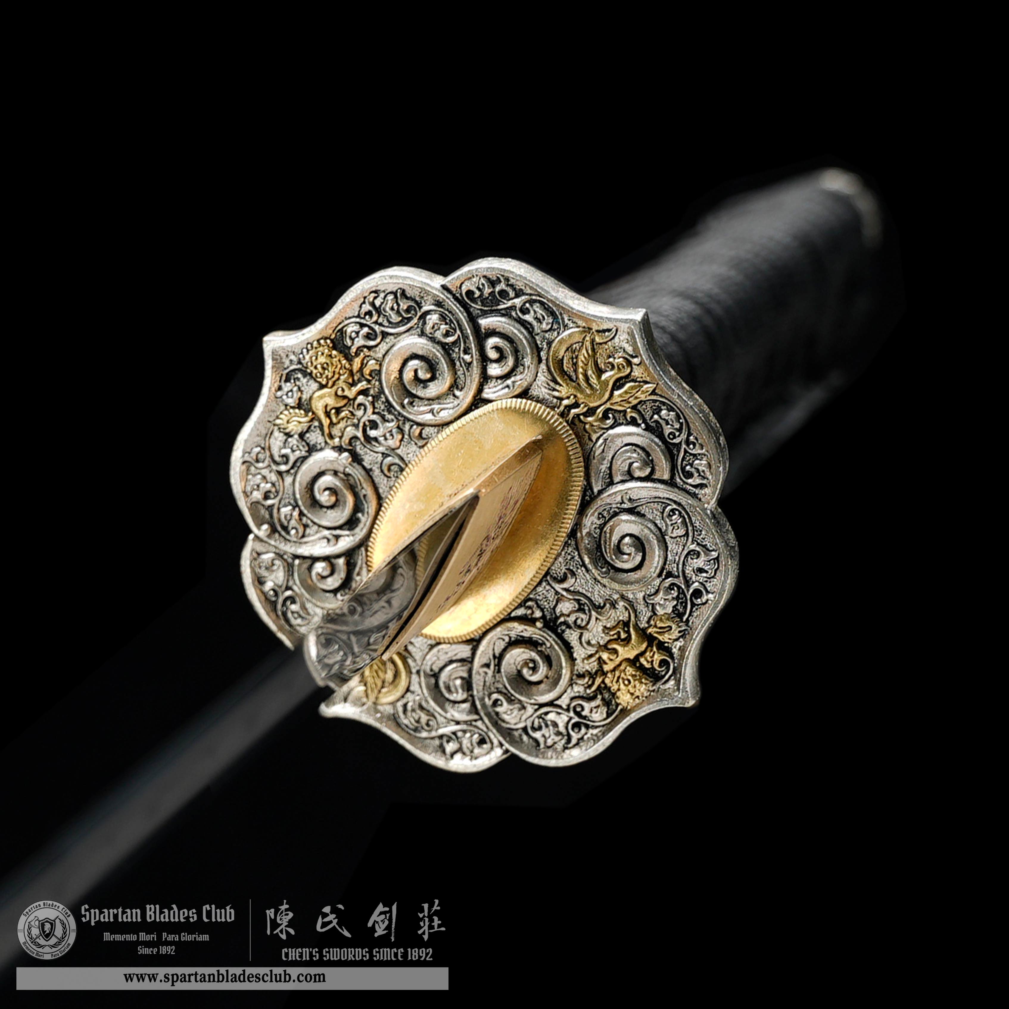 HY127 | Suixing Samurai | Wakizashi | T10 Steel | Clay-tempered | Real Hamon | Black | Shell | Battle-Ready | Full-tang | Spartan Blades Club | CHEN'S SWORDS 1892 - Spartan Blades Club - 陳氏劍莊1892