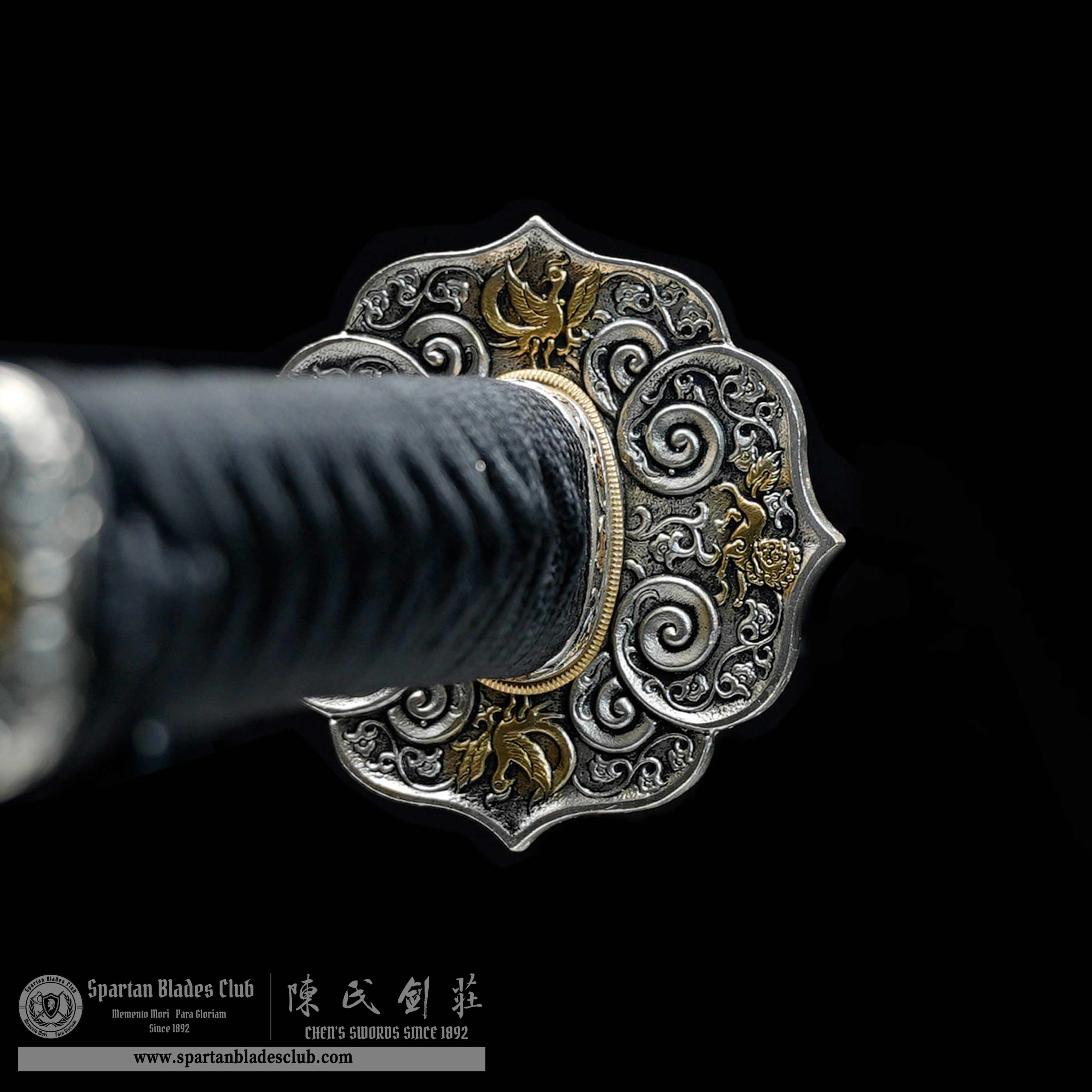 HY127 | Suixing Samurai | Wakizashi | T10 Steel | Clay-tempered | Real Hamon | Black | Shell | Battle-Ready | Full-tang | Spartan Blades Club | CHEN'S SWORDS 1892 - Spartan Blades Club - 陳氏劍莊1892