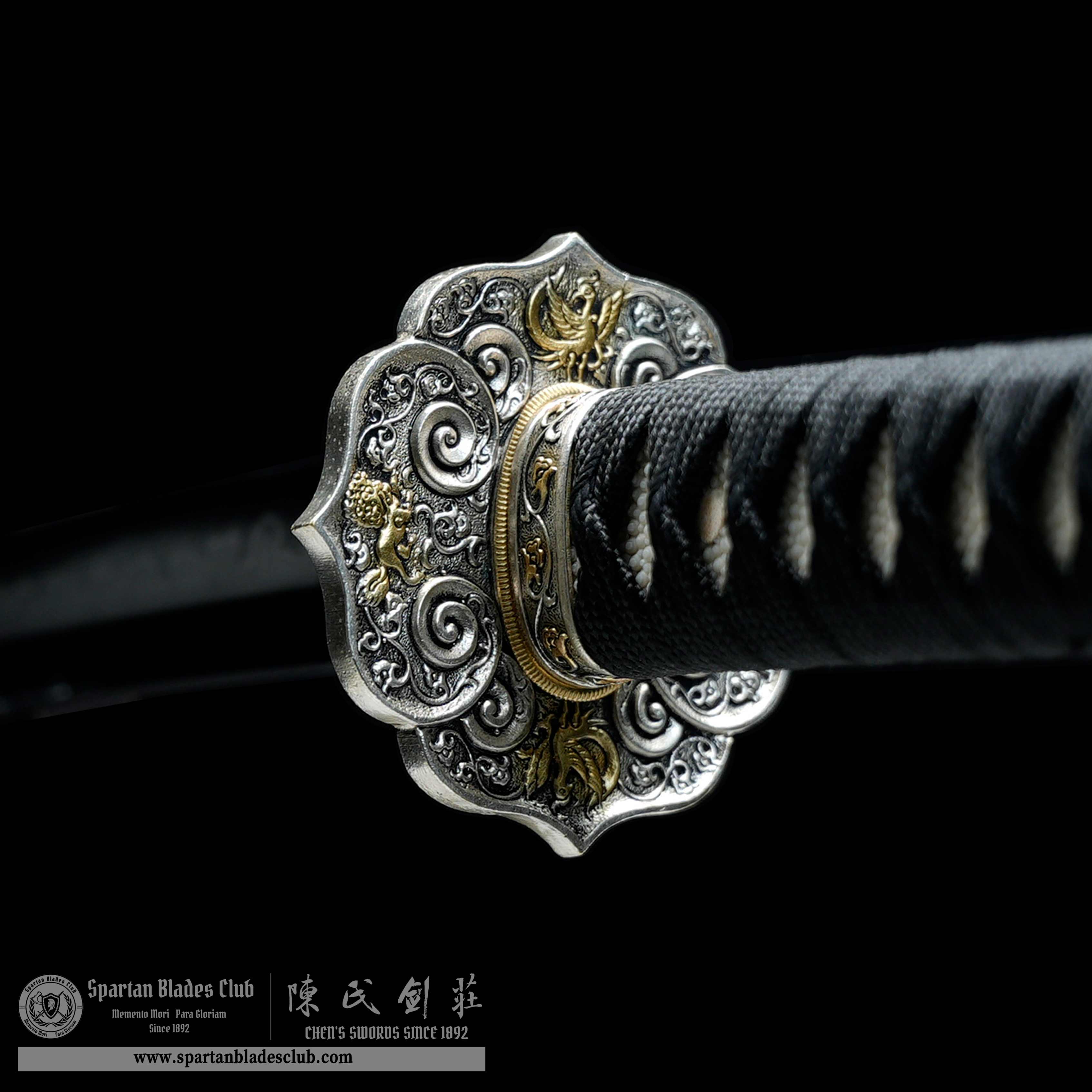 HY127 | Suixing Samurai | Wakizashi | T10 Steel | Clay-tempered | Real Hamon | Black | Shell | Battle-Ready | Full-tang | Spartan Blades Club | CHEN'S SWORDS 1892 - Spartan Blades Club - 陳氏劍莊1892