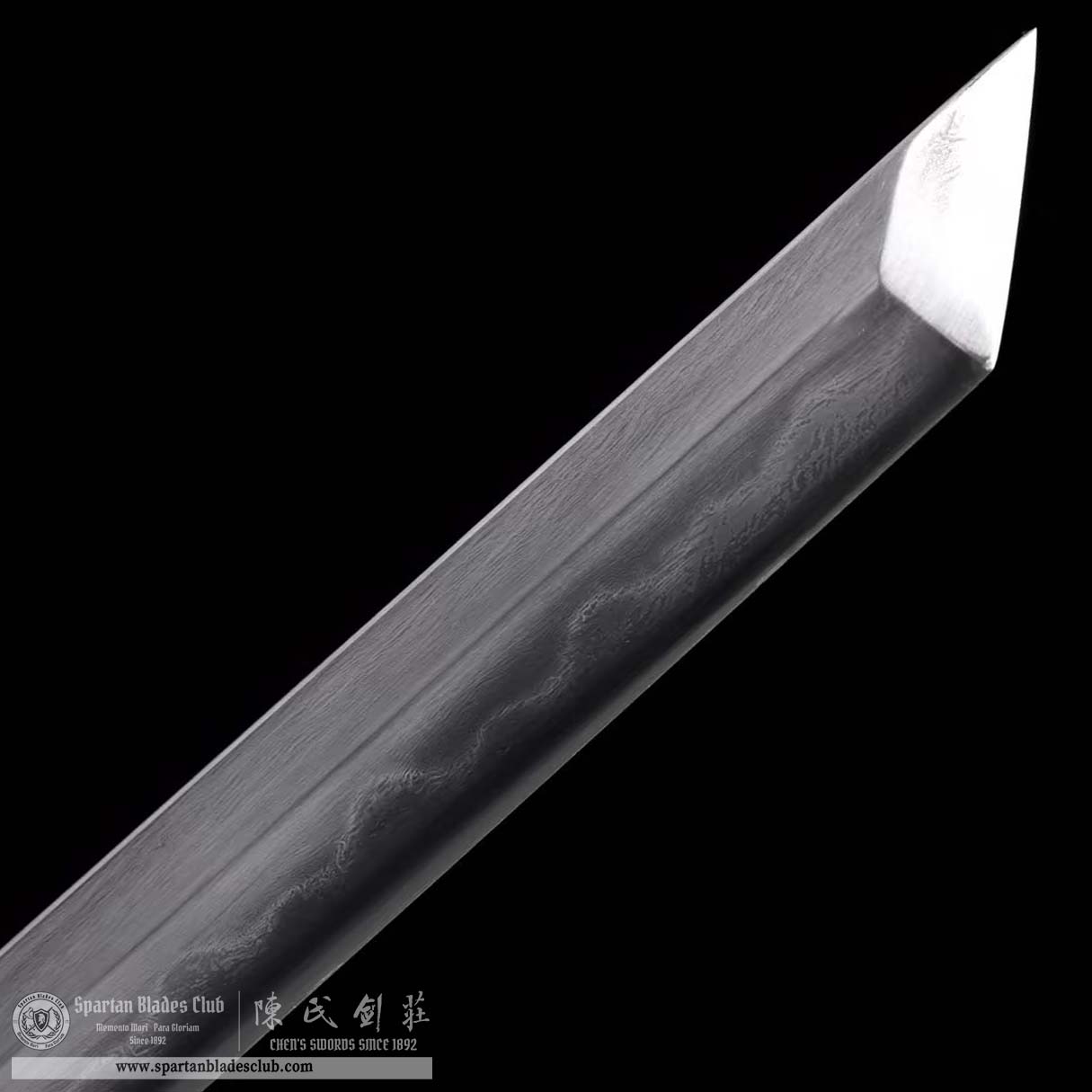 TL27 | HeiWu Blade | Shirasaya | Wootz Steel | Clay-tempered | Real Hamon | Black | Battle-Ready | Full-tang | Spartan Blades Club | CHEN'S SWORDS 1892 - Spartan Blades Club - 陳氏劍莊1892