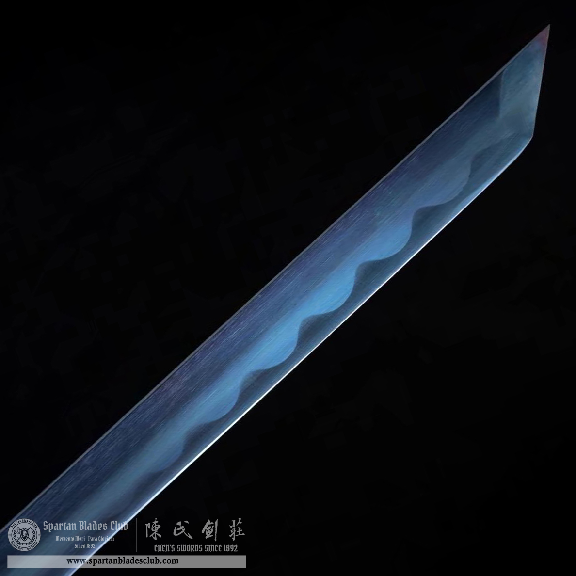 TL26 | LanFeng Blade | Shirasaya | Carbon Steel | Black&Blue | Solid Wood | Battle-Ready | Full-tang | Spartan Blades Club | CHEN'S SWORDS 1892 - Spartan Blades Club - 陳氏劍莊1892