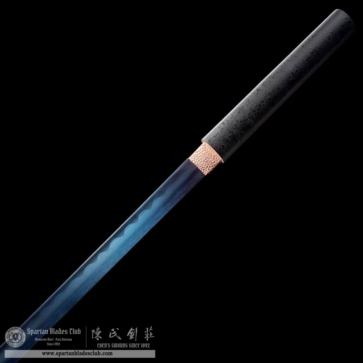 TL26 | LanFeng Blade | Shirasaya | Carbon Steel | Black&Blue | Solid Wood | Battle-Ready | Full-tang | Spartan Blades Club | CHEN'S SWORDS 1892 - Spartan Blades Club - 陳氏劍莊1892