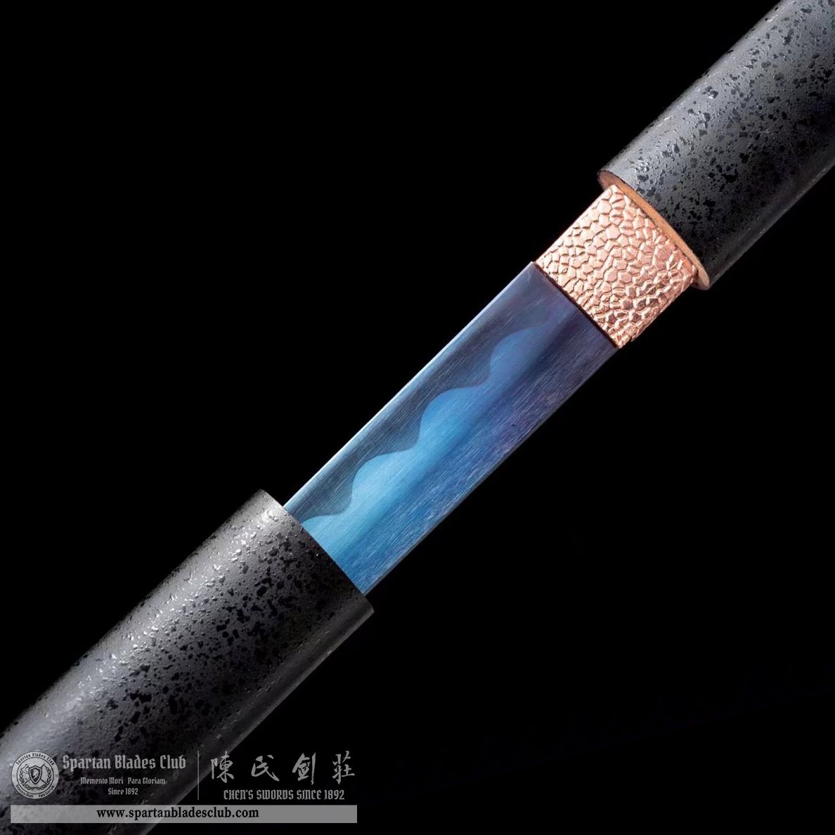 TL26 | LanFeng Blade | Shirasaya | Carbon Steel | Black&Blue | Solid Wood | Battle-Ready | Full-tang | Spartan Blades Club | CHEN'S SWORDS 1892 - Spartan Blades Club - 陳氏劍莊1892