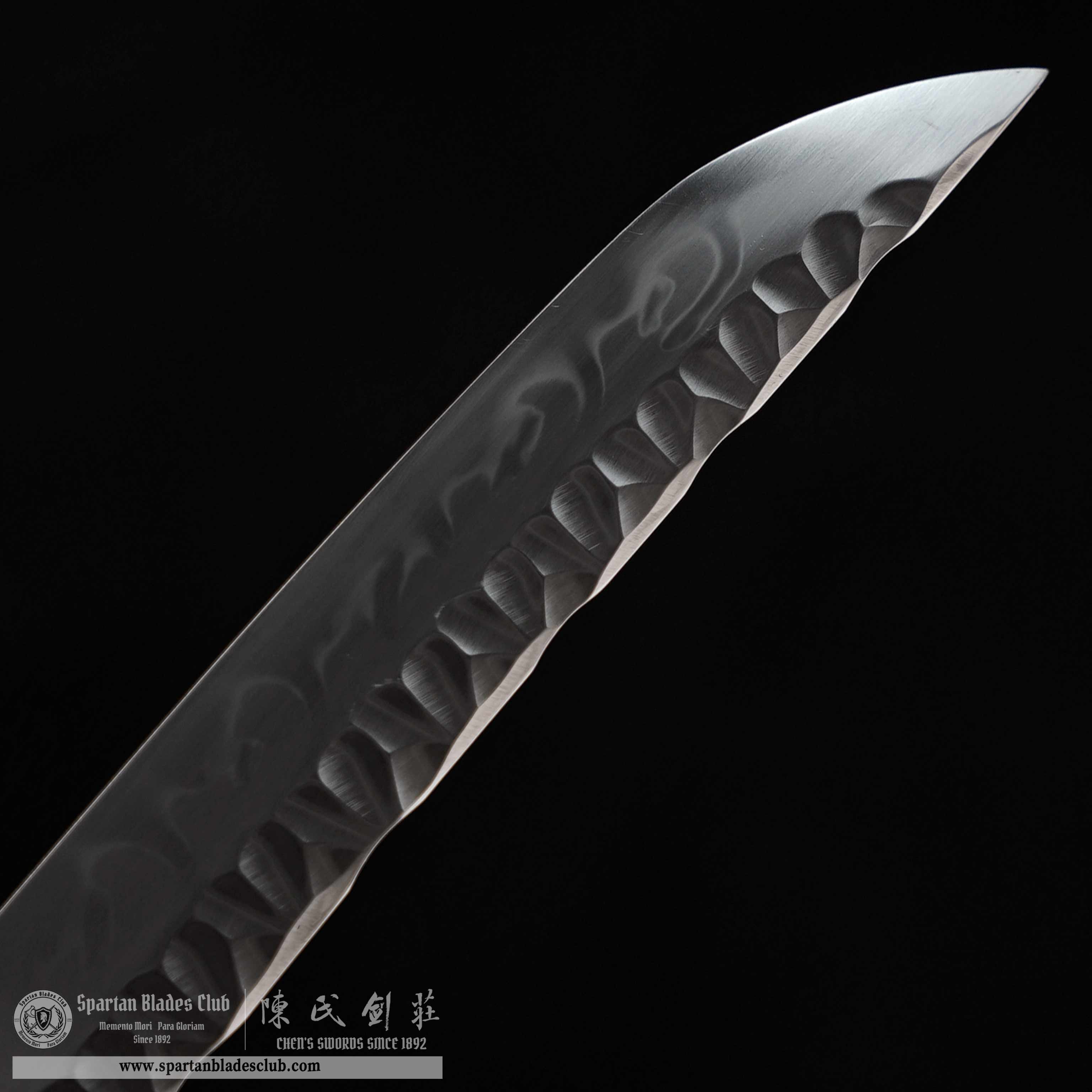 HY131 | LoongChui Blade | Tanto | T10 Steel | Clay-tempered | Real Hamon | Black | Loong (Chinese Dragon) | Battle-Ready | Full-tang | Spartan Blades Club | CHEN'S SWORDS 1892 - Spartan Blades Club - 陳氏劍莊1892