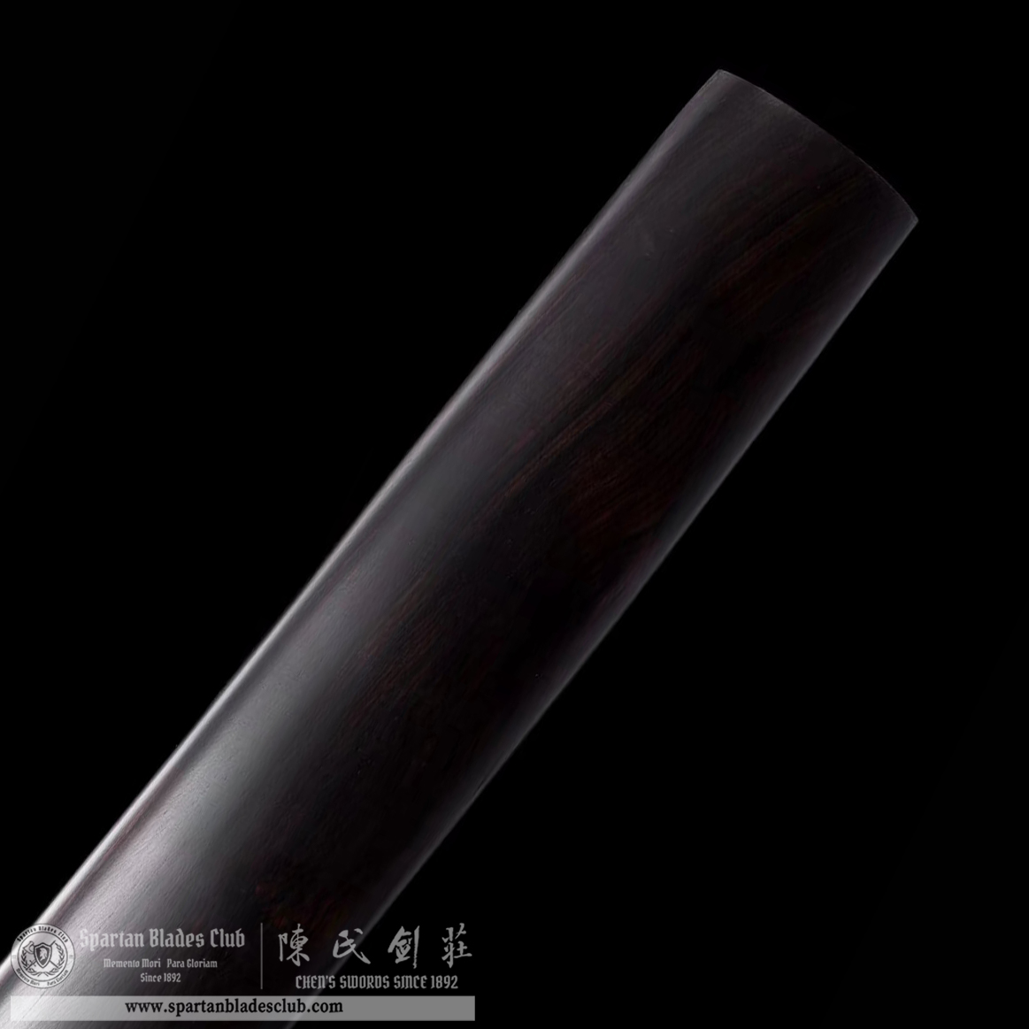 TL28 | HeiTan Blade | Shirasaya | Damascus Steel | Black | Authentic Ebony Wood | Battle-Ready | Full-tang | Spartan Blades Club | CHEN'S SWORDS 1892 - Spartan Blades Club - 陳氏劍莊1892