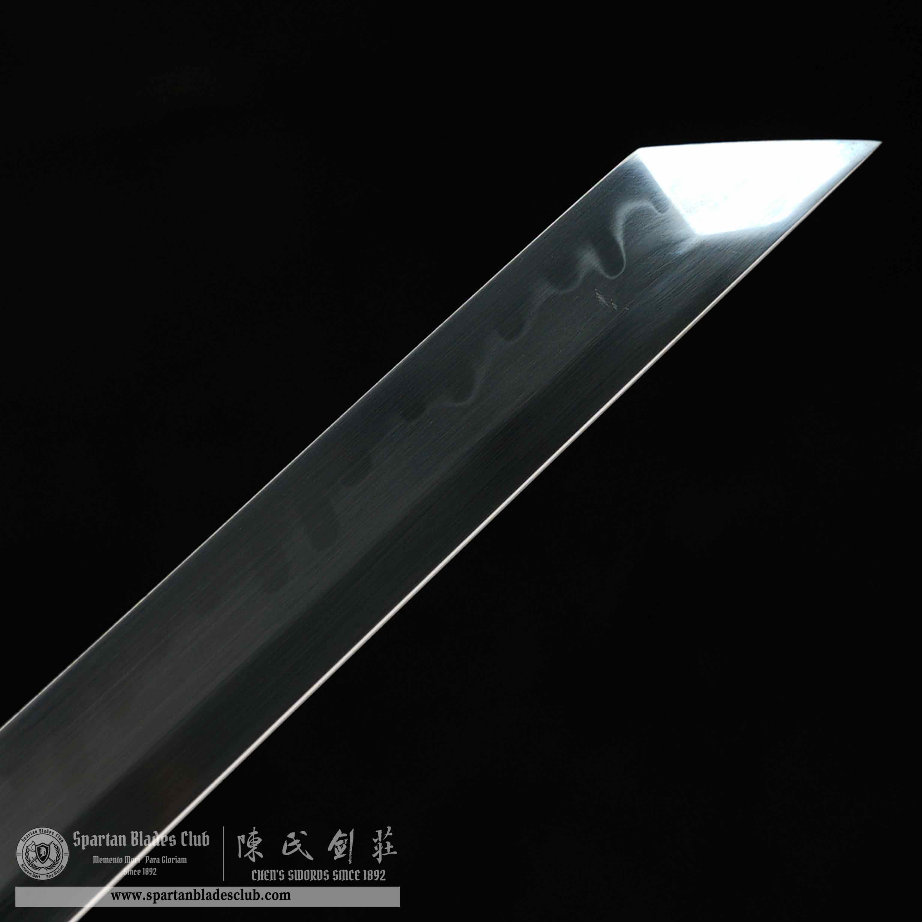 HY128 | Lulong Samurai | Ninjato | T10 Steel | Clay-tempered | Real Hamon | Green | Loong (Chinese Dragon) | Battle-Ready | Full-tang | Spartan Blades Club | CHEN'S SWORDS 1892 - Spartan Blades Club - 陳氏劍莊1892