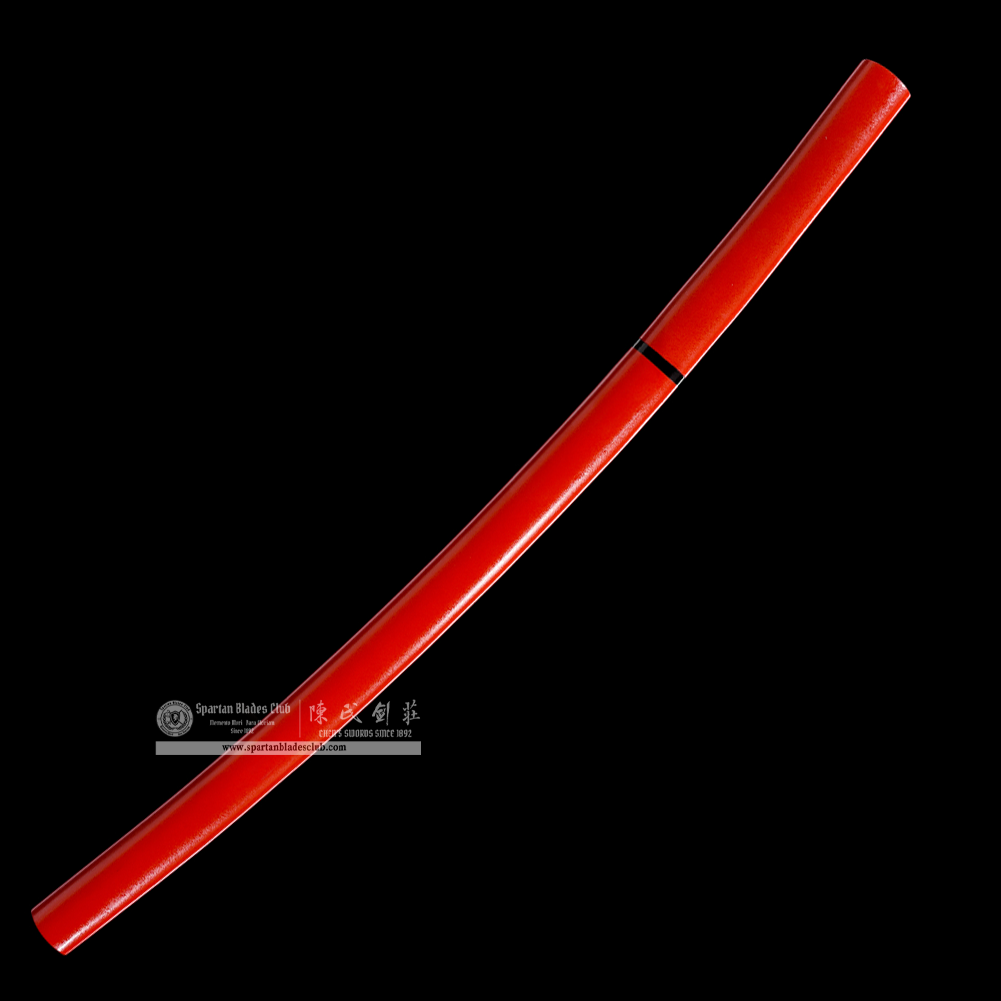 HW17 | Shukaku Blade | Shirasaya | Tanto | Carbon Steel | Red | Battle-Ready | Full-tang | Spartan Blades Club | CHEN'S SWORDS 1892 - Spartan Blades Club - 陳氏劍莊1892