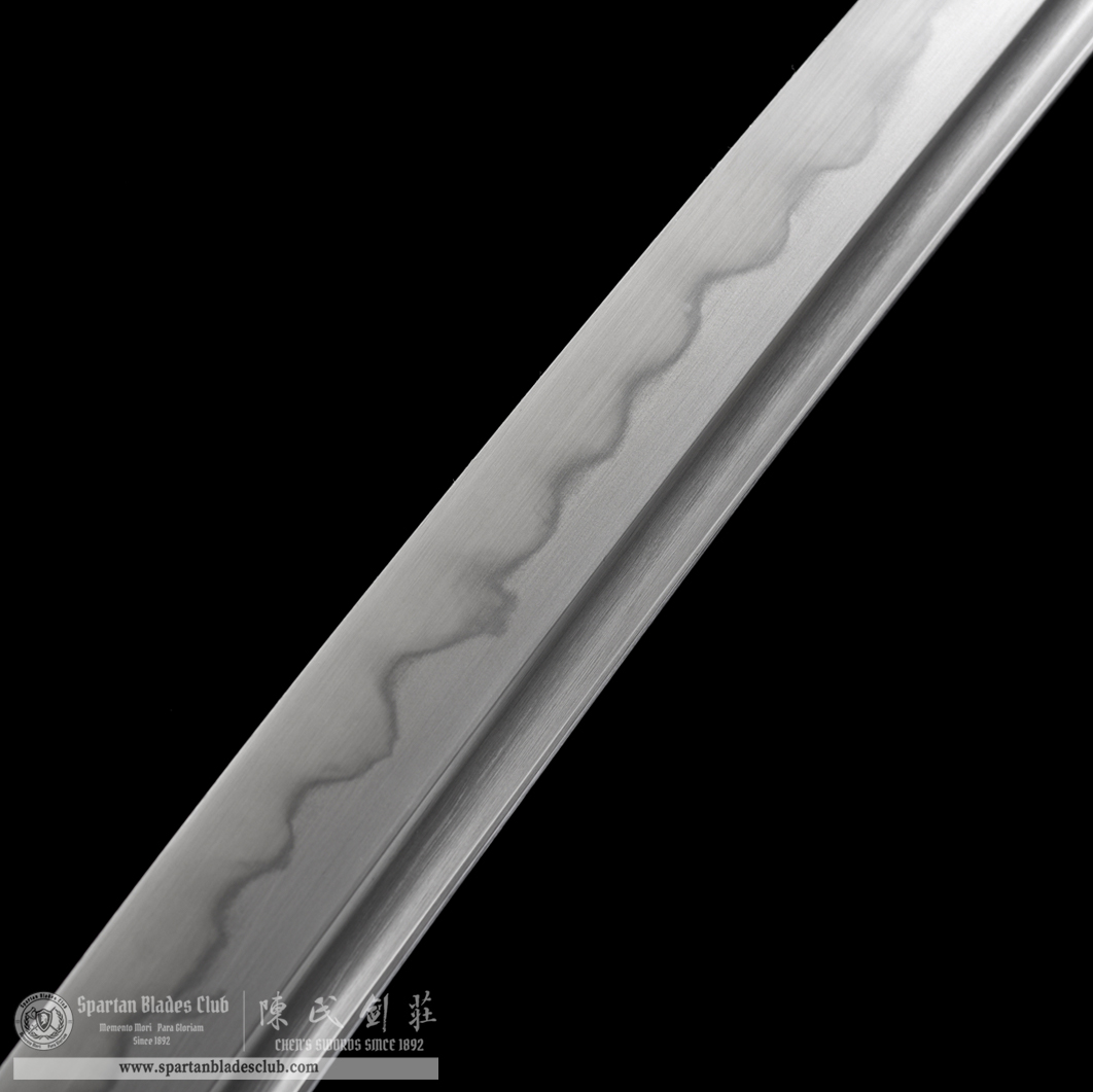 HW16 | Bokusho Wakizashi | T8 Steel (High Carbon Steel) | Clay-tempered | Real Hamon | Black&Green | Battle-Ready | Full-tang | Spartan Blades Club | CHEN'S SWORDS 1892 - Spartan Blades Club - 陳氏劍莊1892
