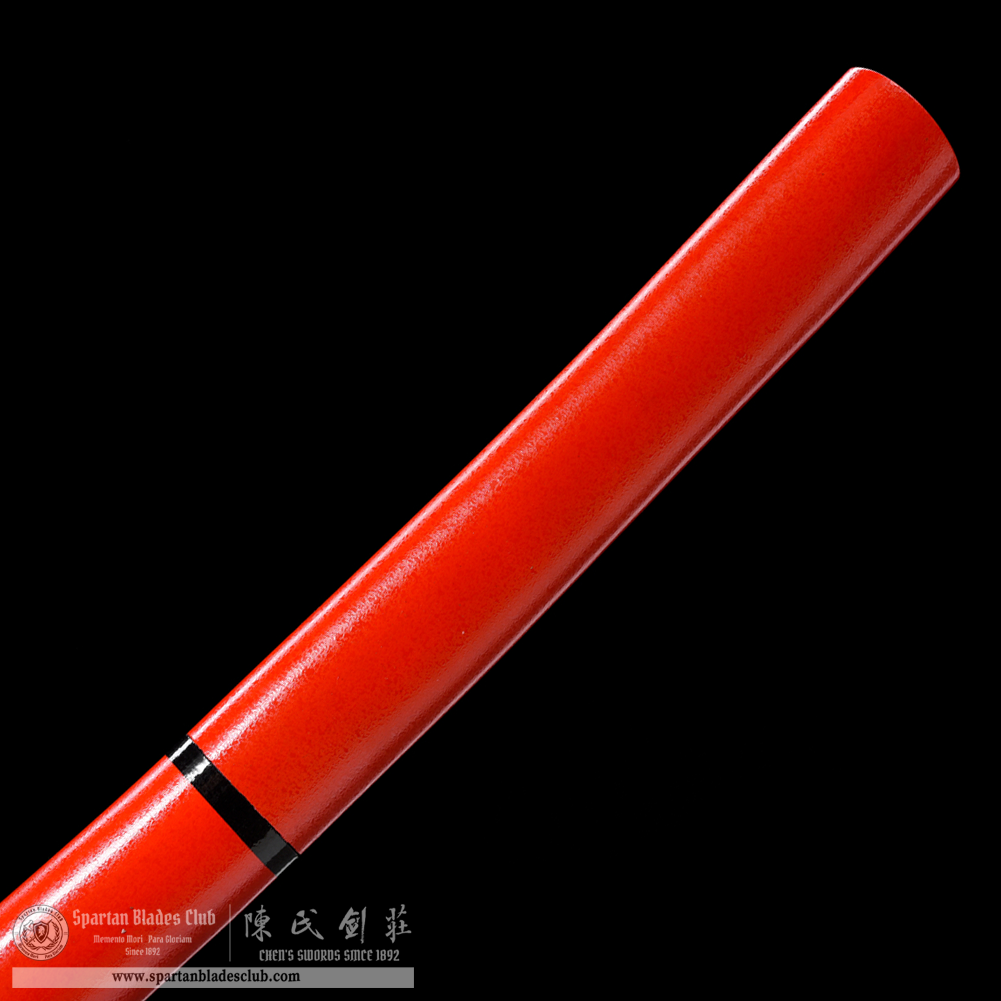 HW17 | Shukaku Blade | Shirasaya | Tanto | Carbon Steel | Red | Battle-Ready | Full-tang | Spartan Blades Club | CHEN'S SWORDS 1892 - Spartan Blades Club - 陳氏劍莊1892