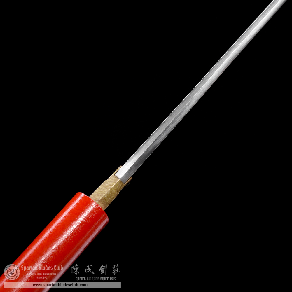 HW17 | Shukaku Blade | Shirasaya | Tanto | Carbon Steel | Red | Battle-Ready | Full-tang | Spartan Blades Club | CHEN'S SWORDS 1892 - Spartan Blades Club - 陳氏劍莊1892