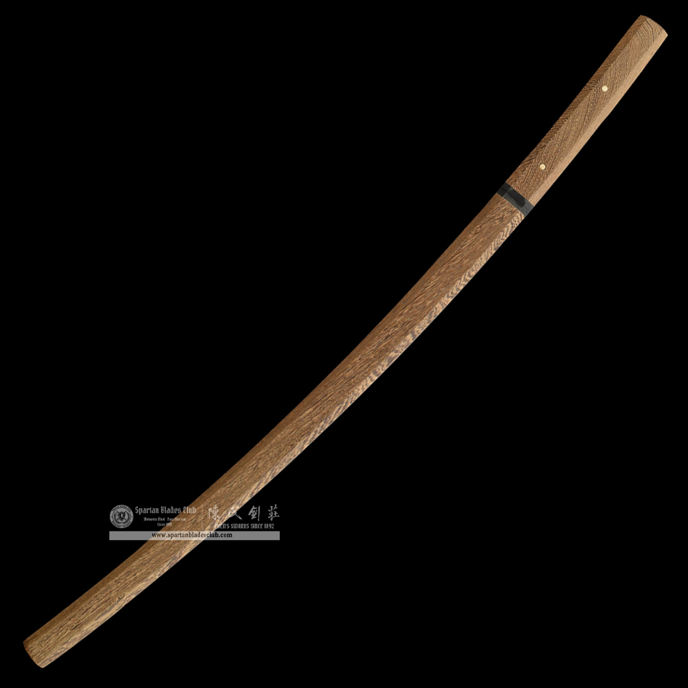 HW18 | Ryuga Jinba Blade | Shirasaya | Katana | Damascus Steel | Rosewood | Battle-Ready | Full-tang | Spartan Blades Club | CHEN'S SWORDS 1892 - Spartan Blades Club - 陳氏劍莊1892