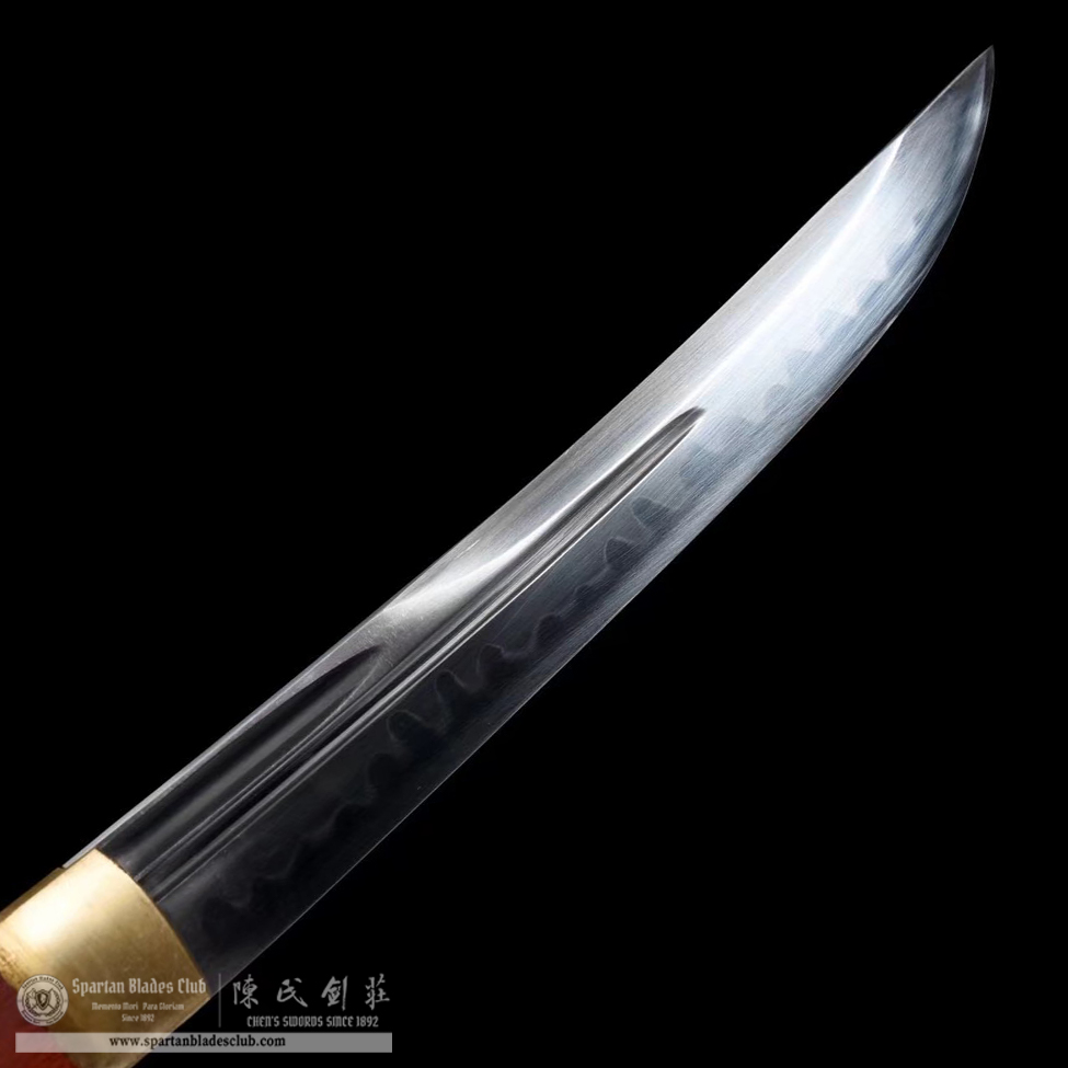 TL29 | HongMu Blade | Tanto | Shirasaya | T10 Steel | Clay-tempered | Real Hamon | Orange | Battle-Ready | Full-tang | Spartan Blades Club | CHEN'S SWORDS 1892 - Spartan Blades Club - 陳氏劍莊1892