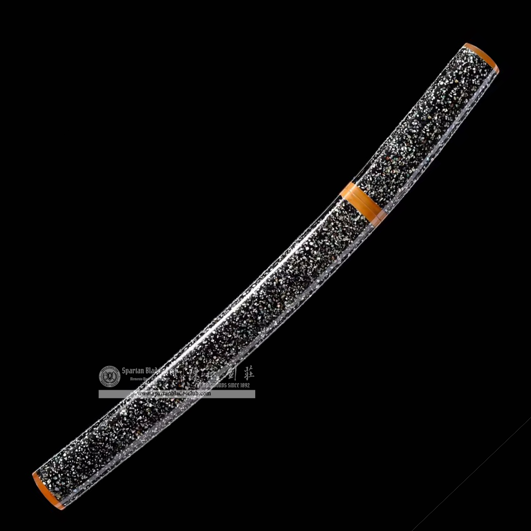 TL36 | Hoshizuri Blade | Shirasaya | Tanto | Damascus Steel | Clay-tempered | Real Hamon | Black | Battle-Ready | Full-tang | Spartan Blades Club | CHEN'S SWORDS 1892 - Spartan Blades Club - 陳氏劍莊1892