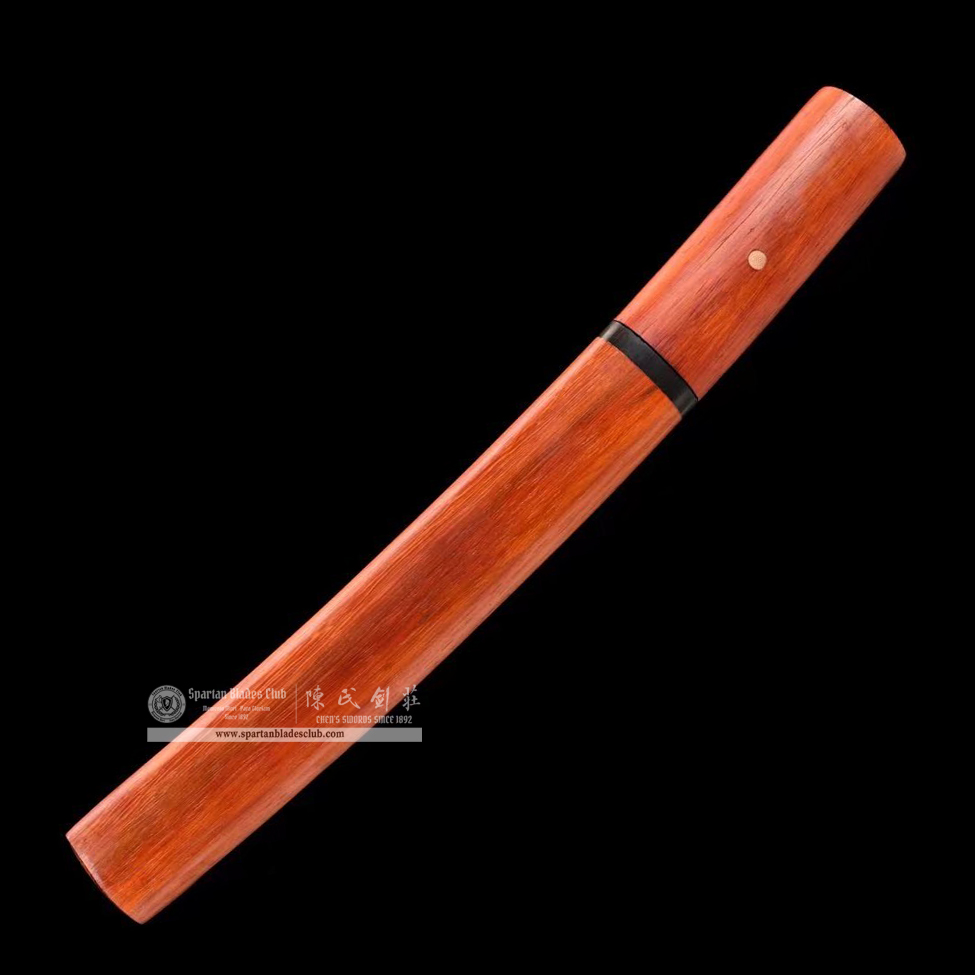 TL29 | HongMu Blade | Tanto | Shirasaya | T10 Steel | Clay-tempered | Real Hamon | Orange | Battle-Ready | Full-tang | Spartan Blades Club | CHEN'S SWORDS 1892 - Spartan Blades Club - 陳氏劍莊1892