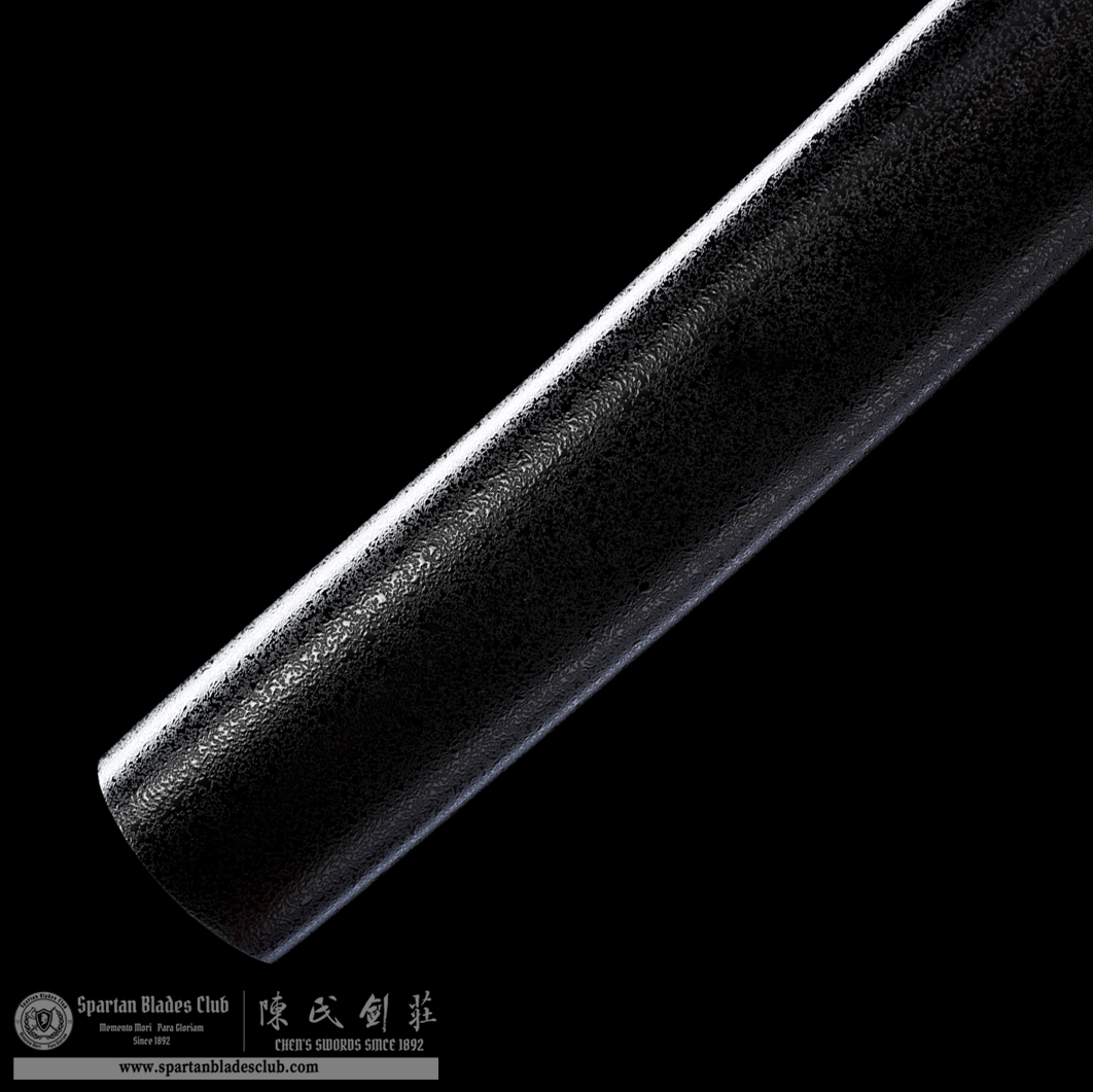 HW16 | Bokusho Wakizashi | T8 Steel (High Carbon Steel) | Clay-tempered | Real Hamon | Black&Green | Battle-Ready | Full-tang | Spartan Blades Club | CHEN'S SWORDS 1892 - Spartan Blades Club - 陳氏劍莊1892