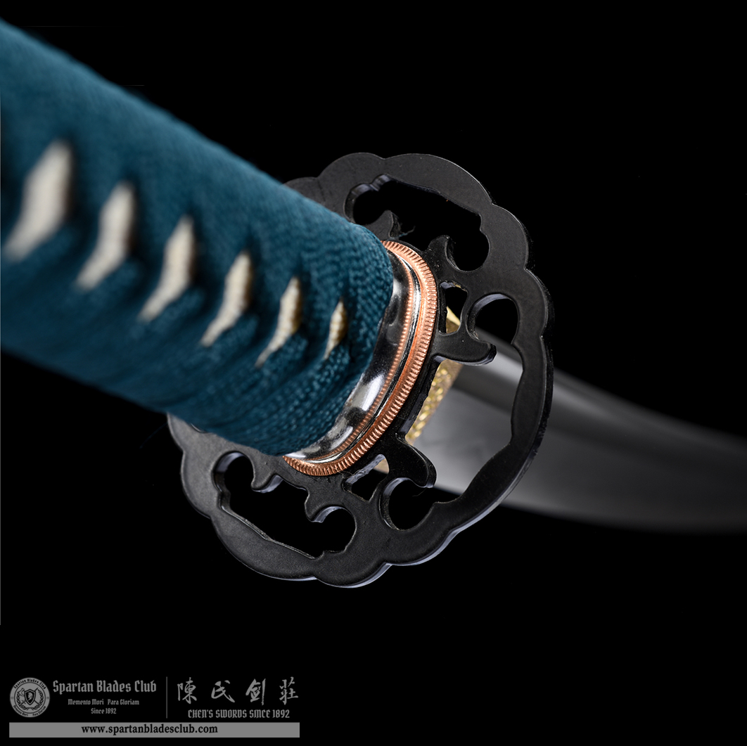 HW16 | Bokusho Wakizashi | T8 Steel (High Carbon Steel) | Clay-tempered | Real Hamon | Black&Green | Battle-Ready | Full-tang | Spartan Blades Club | CHEN'S SWORDS 1892 - Spartan Blades Club - 陳氏劍莊1892