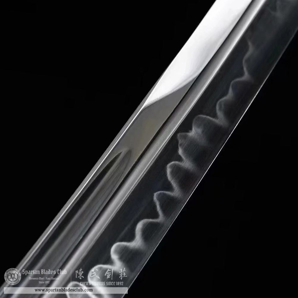 TL30 | Kokutan Komarumaru | Shirasaya | Tanto | T10 Steel | Clay-tempered | Real Hamon | Black | ebony wood | Battle-Ready | Full-tang | Spartan Blades Club | CHEN'S SWORDS 1892 - Spartan Blades Club - 陳氏劍莊1892